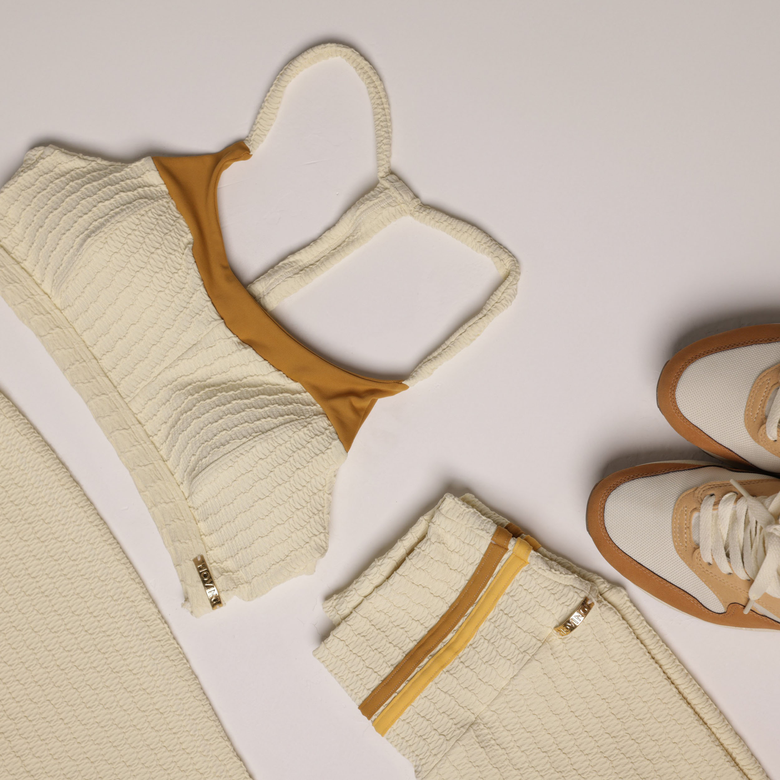 TOP LOS ANGELES JACQUARD SAVOIR BAUNILHA - Imagem 7