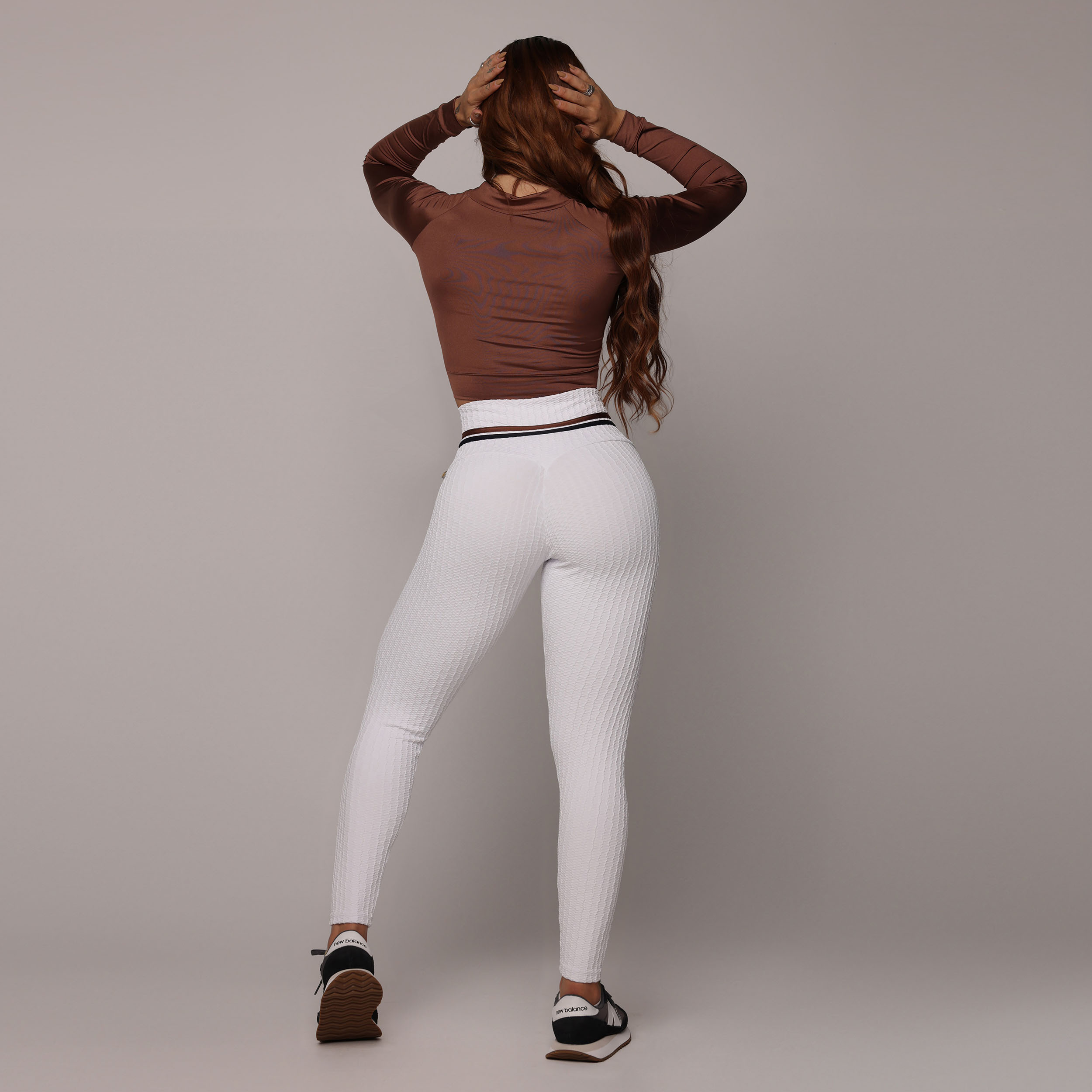 LEGGING HEART JACQUARD SAVOIR BRANCO - Imagem 4