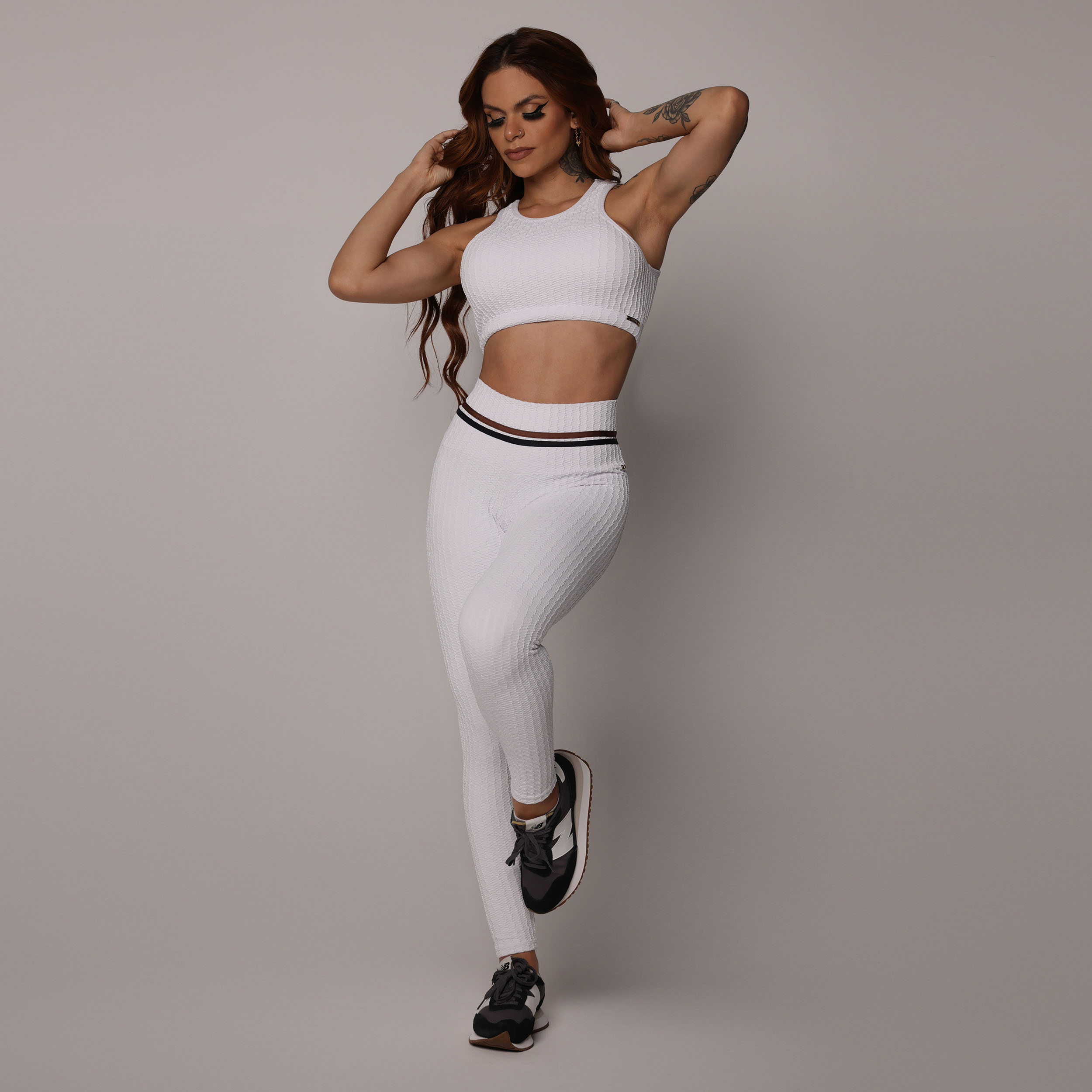 TOP TORINO JACQUARD SAVOIR BRANCO - Imagem 5