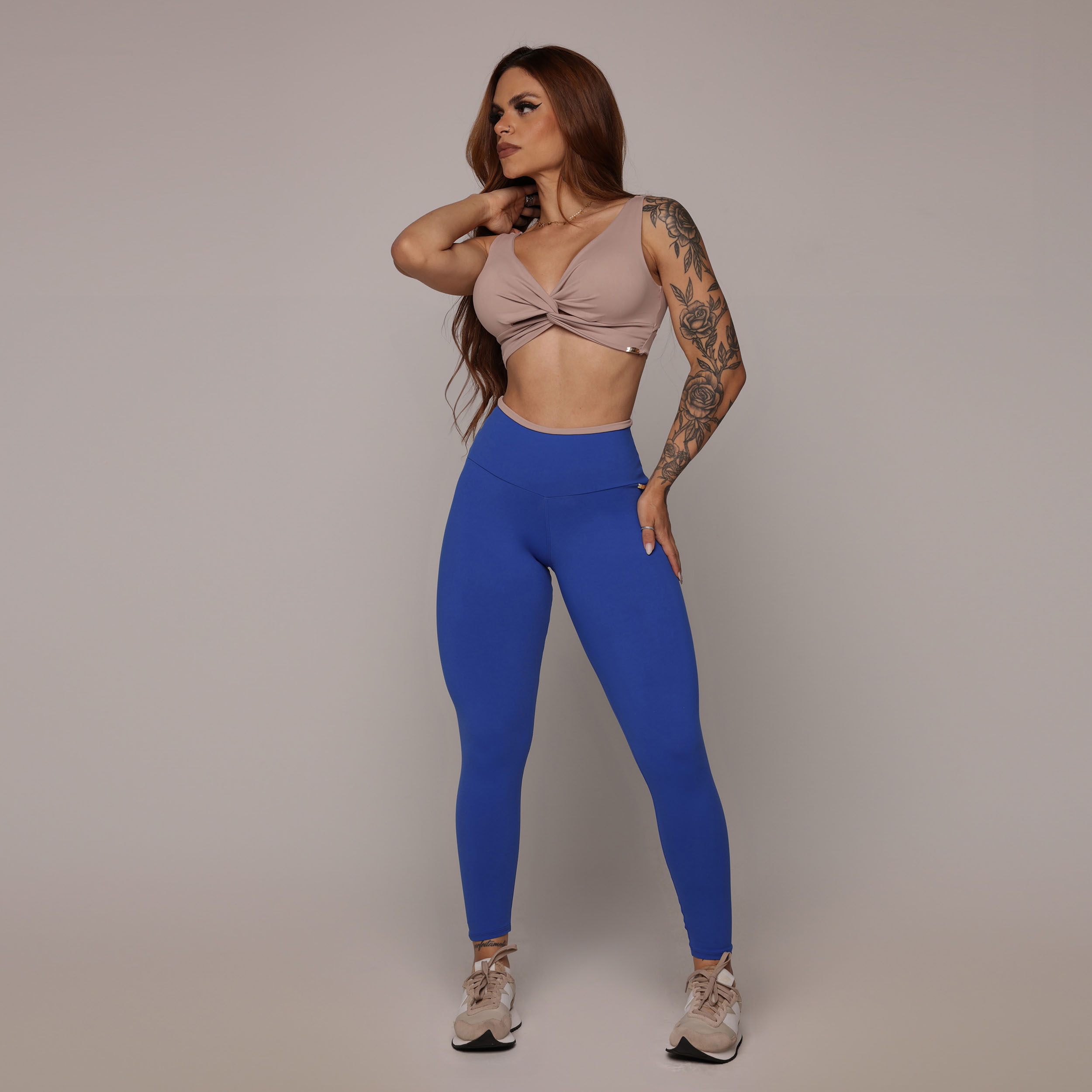 LEGGING HEART BICOLOR AZUL SAFIRA - Imagem 5