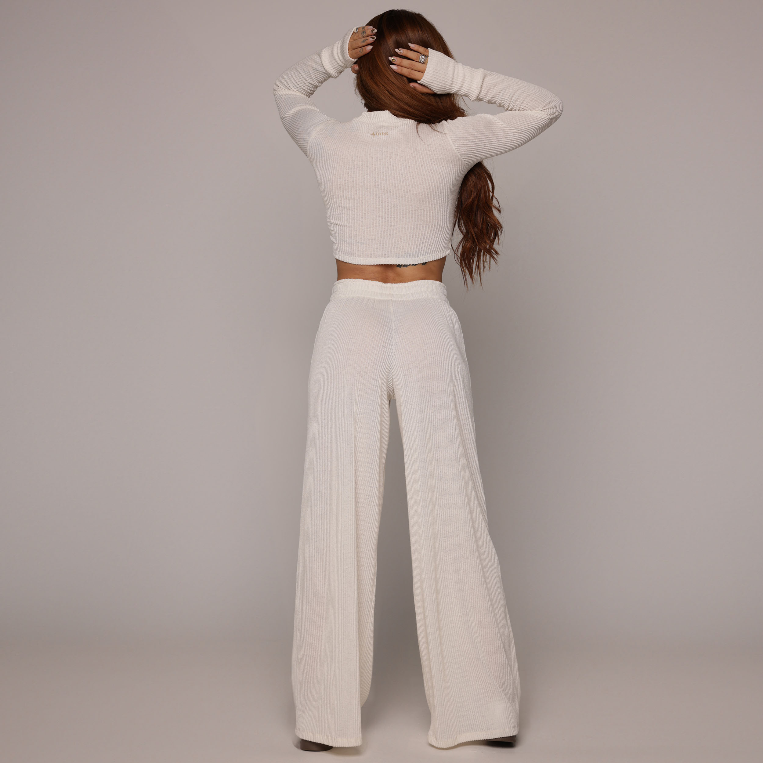 CROPPED MALTA MANGA LONGA CANELADO OFF-WHITE - Imagem 6