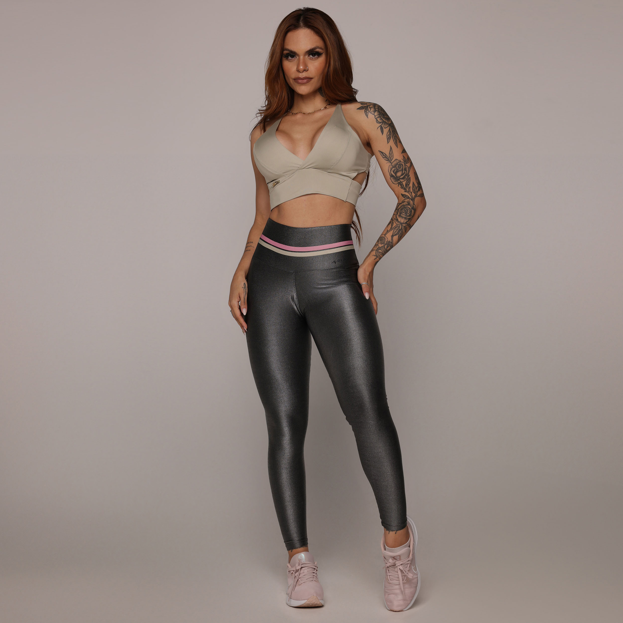 LEGGING EMPINA BUMBUM GLOSSY GRAFITE - Imagem 6