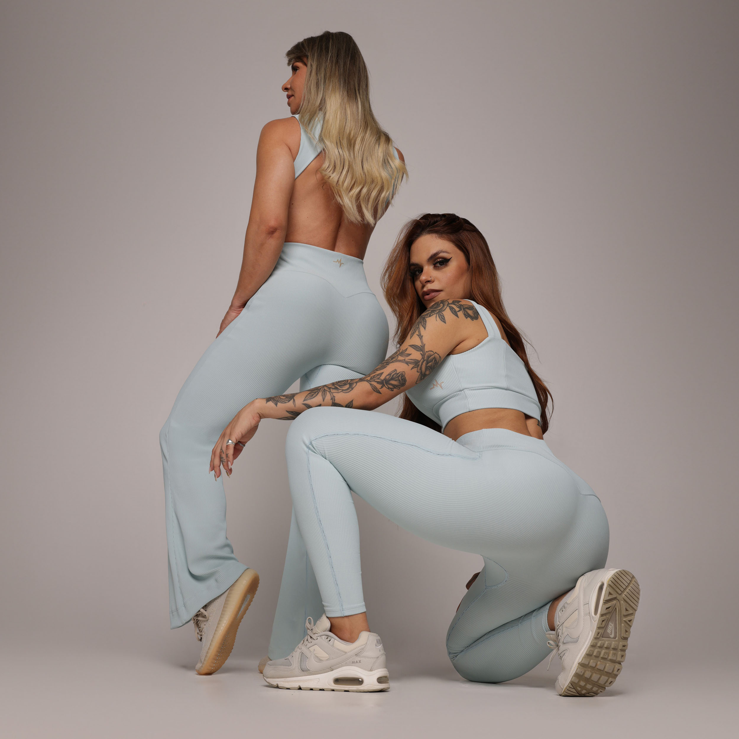 LEGGING HEART JACQUARD CANELADO AZUL SERENITY - Imagem 10