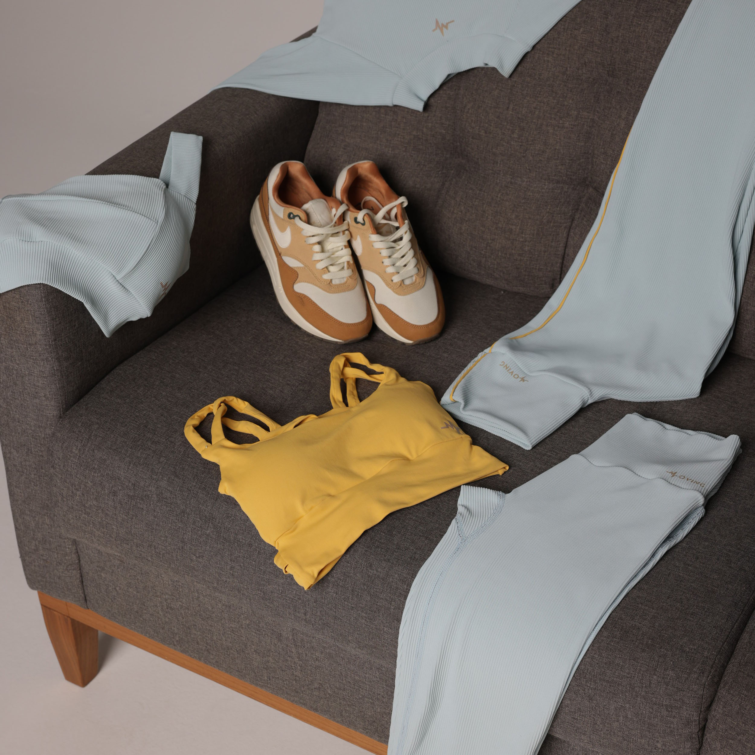 LEGGING JUMP EMPINA BUMBUM JACQUARD CANELADO AZUL SERENITY - Imagem 8