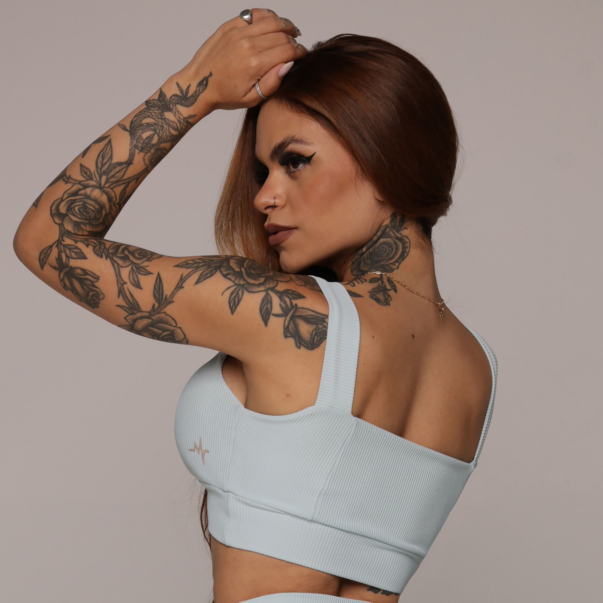 TOP IRIS JACQUARD CANELADO AZUL SERENITY - Imagem 4