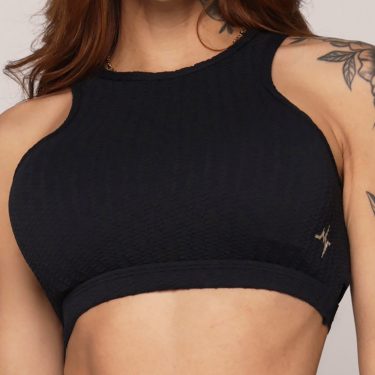 TOP TORINO JACQUARD SAVOIR PRETO