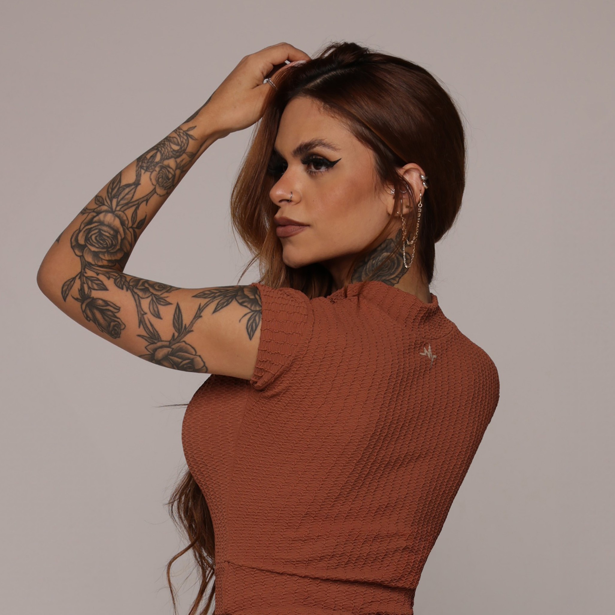 CROPPED CARMEL JACQUARD SAVOIR TERRA - Imagem 3