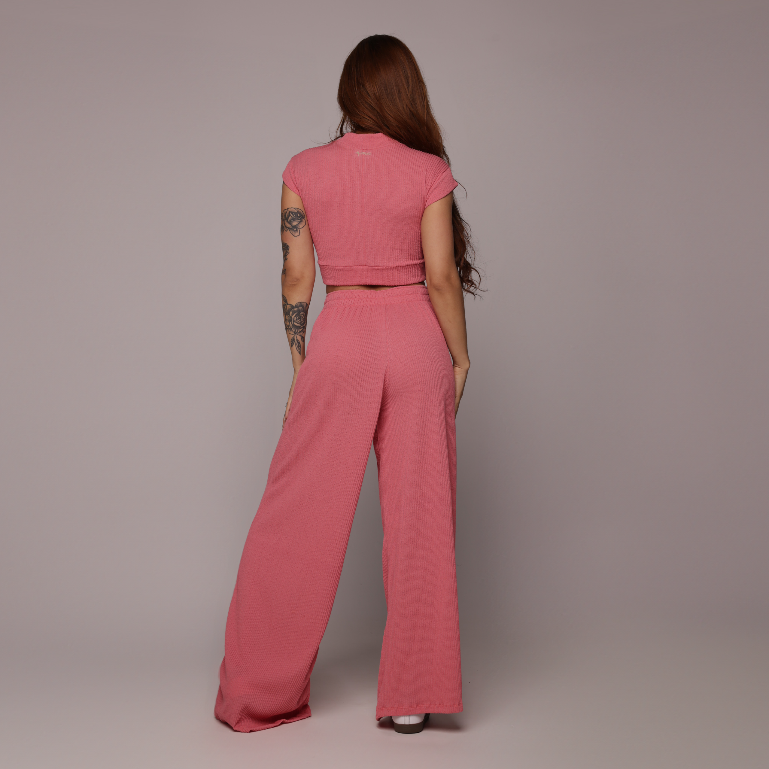 CROPPED CARMEL CANELADO ROSA GOIABA - Imagem 4