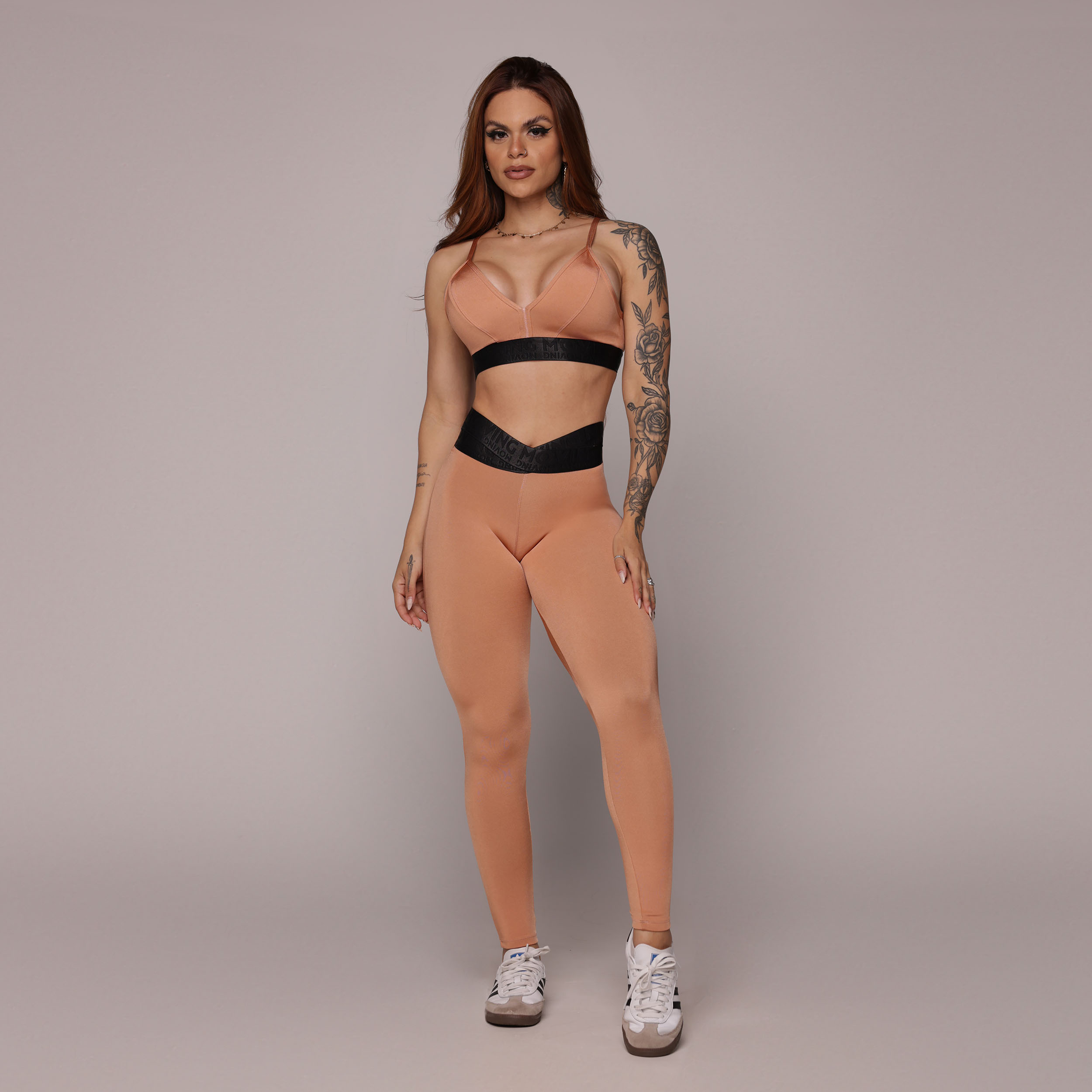 LEGGING HIT BLACKOUT GLOSS PEACH - Imagem 3