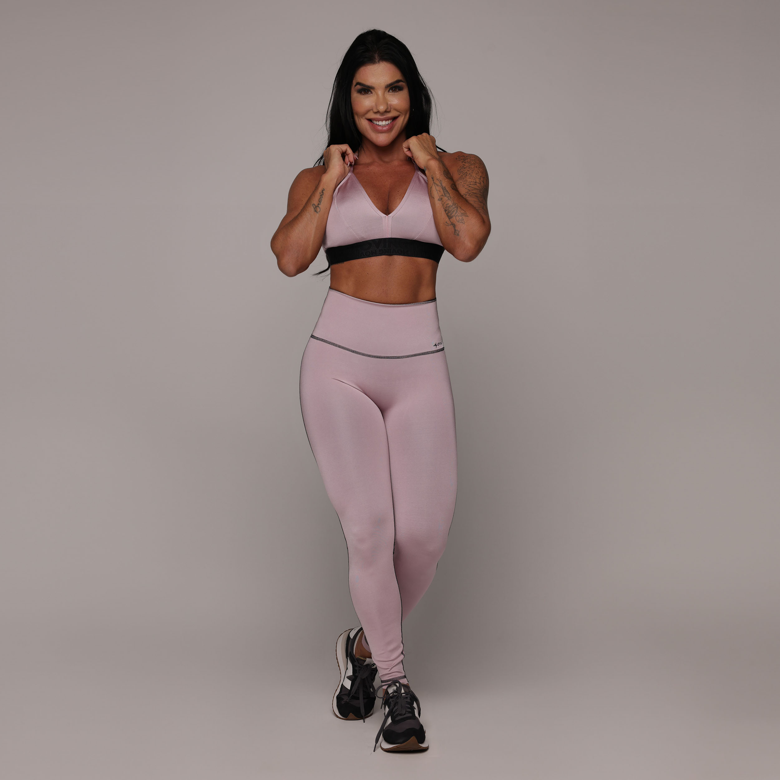 LEGGING DUPLA FACE BLACKOUT GLOSS ROSÊ - Imagem 5