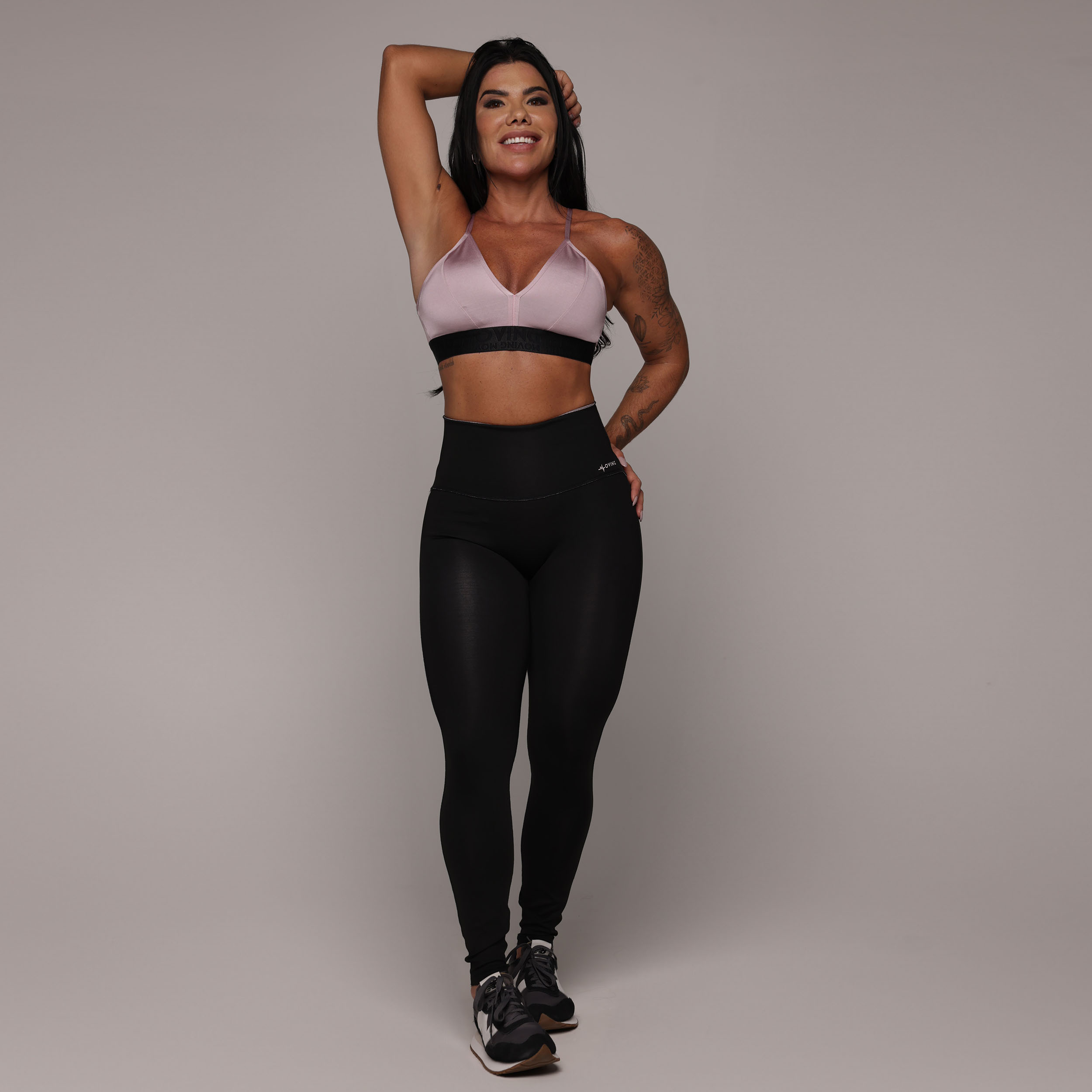 LEGGING DUPLA FACE BLACKOUT GLOSS ROSÊ - Imagem 6