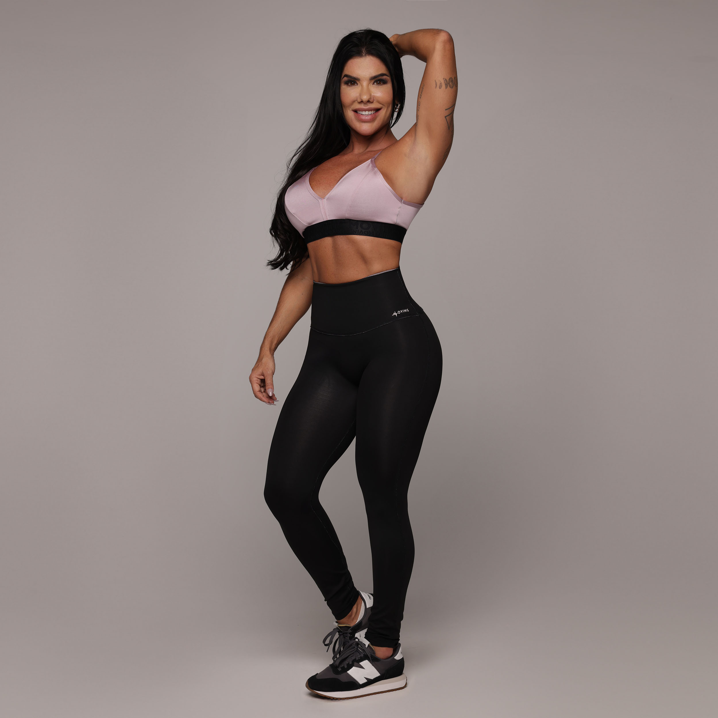 LEGGING DUPLA FACE BLACKOUT GLOSS ROSÊ - Imagem 13