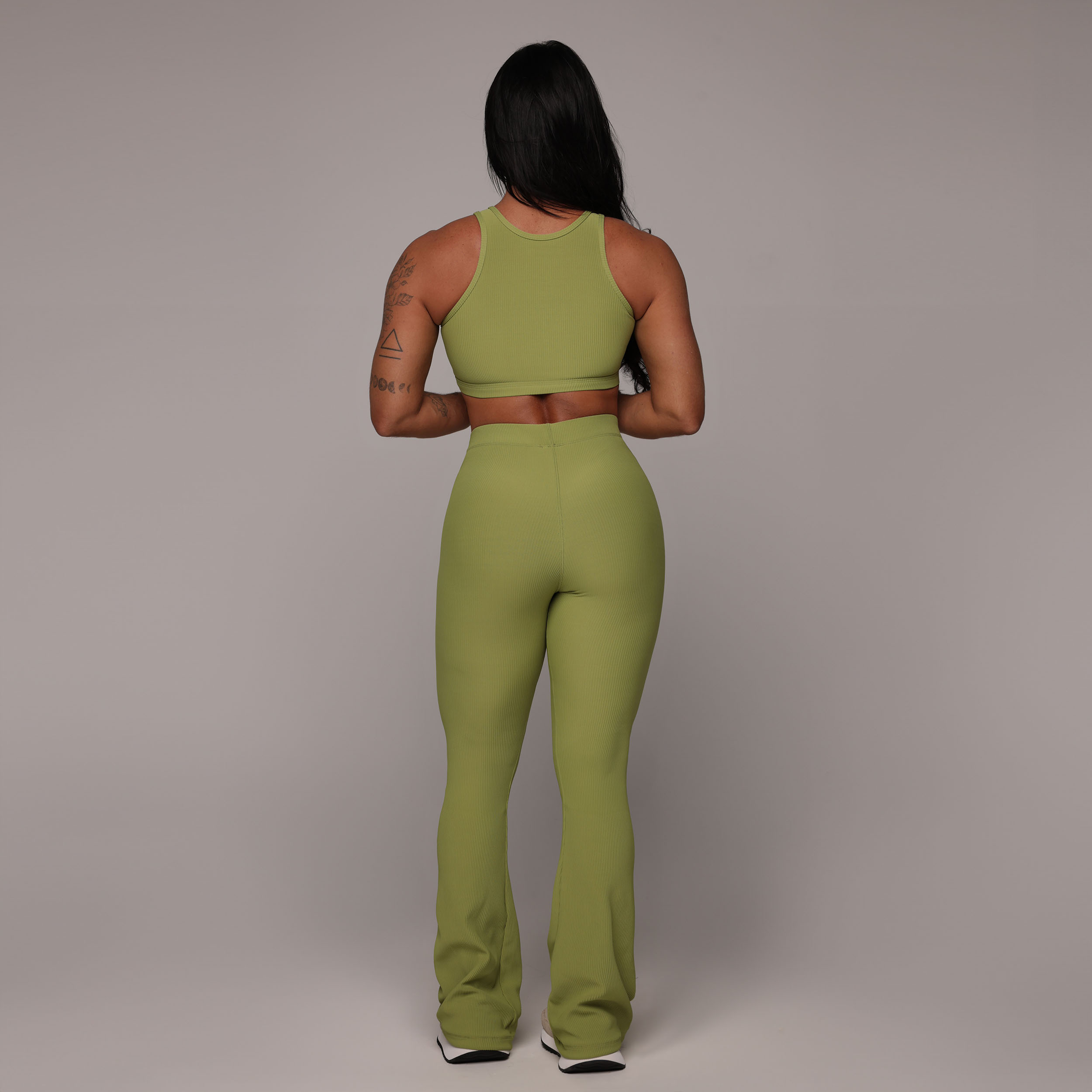 TOP TORINO JACQUARD CANELADO VERDE OLIVA - Imagem 6