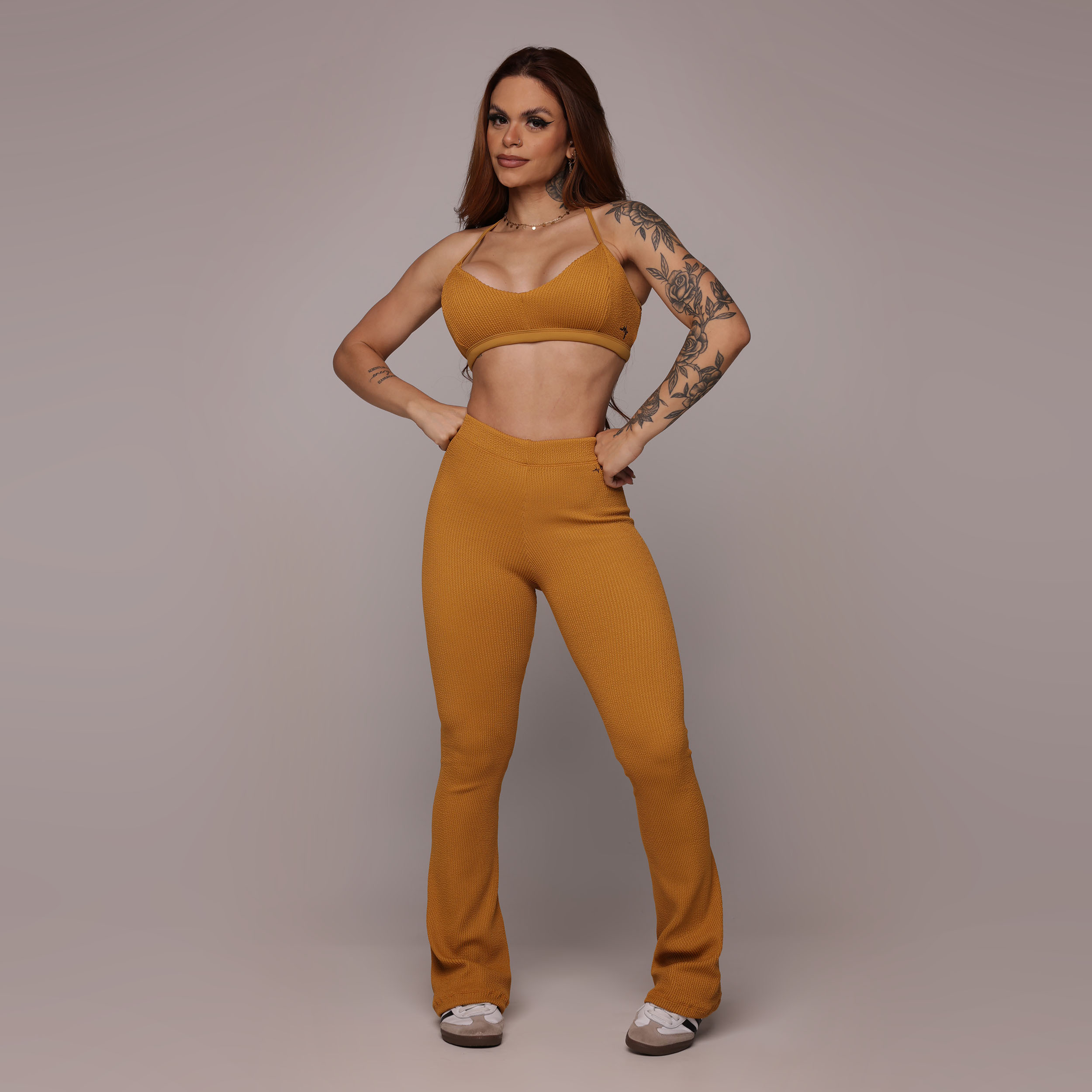 TOP DETROIT JACQUARD CONFORT CARAMELO - Imagem 3