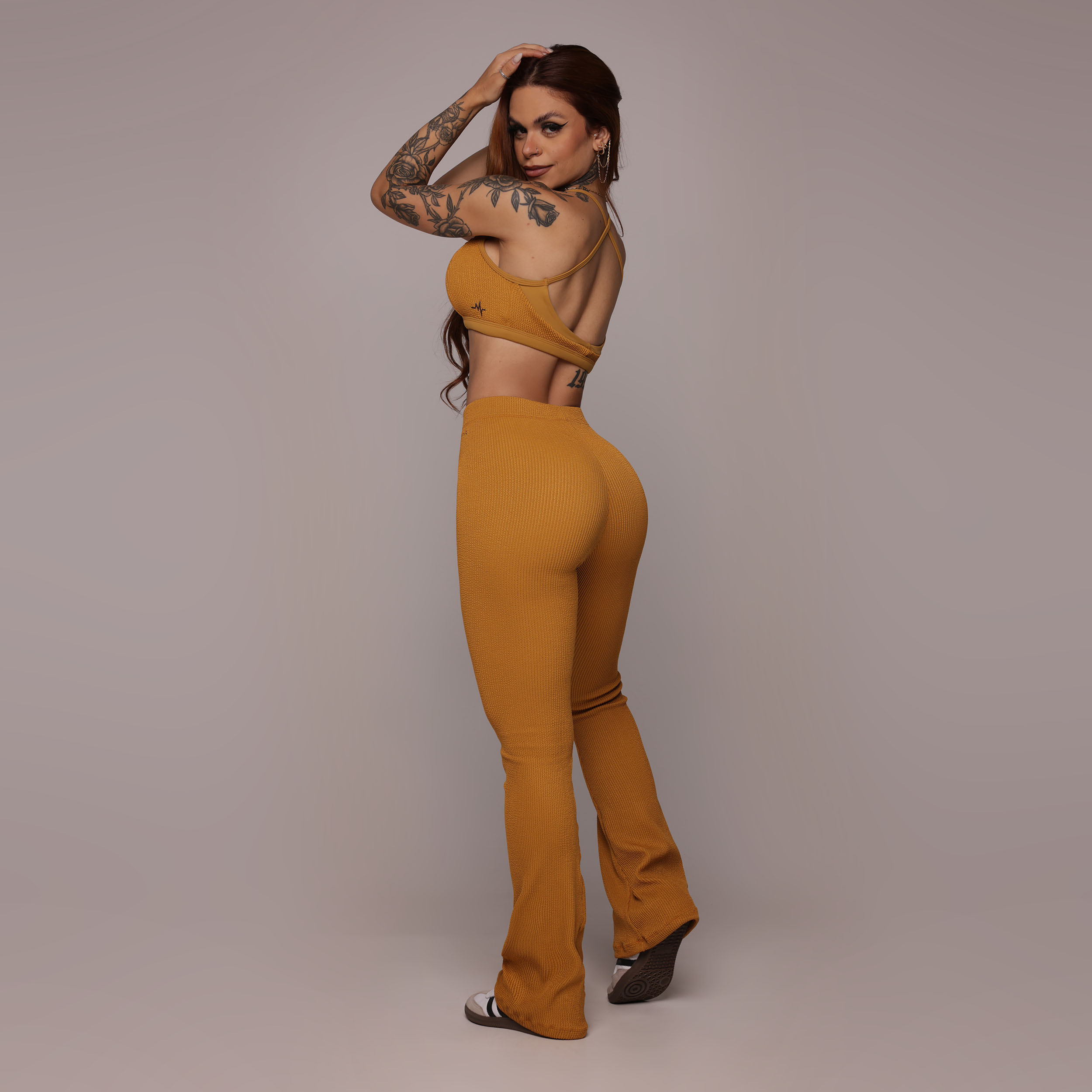 TOP DETROIT JACQUARD CONFORT CARAMELO - Imagem 4