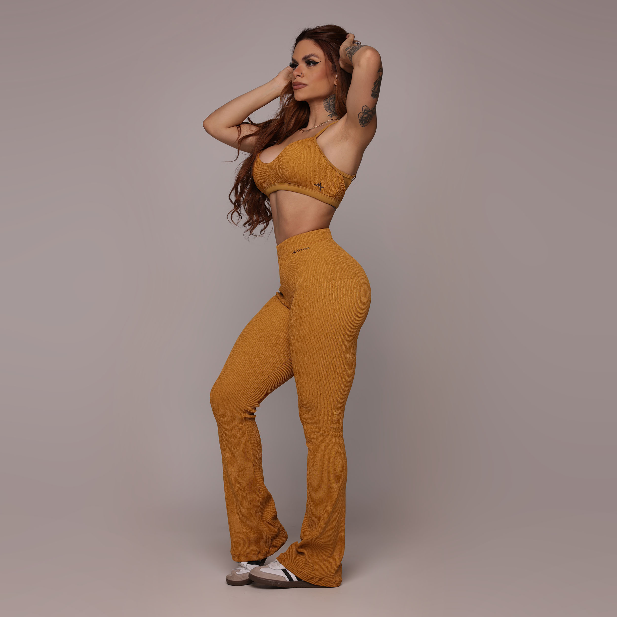 TOP DETROIT JACQUARD CONFORT CARAMELO - Imagem 6