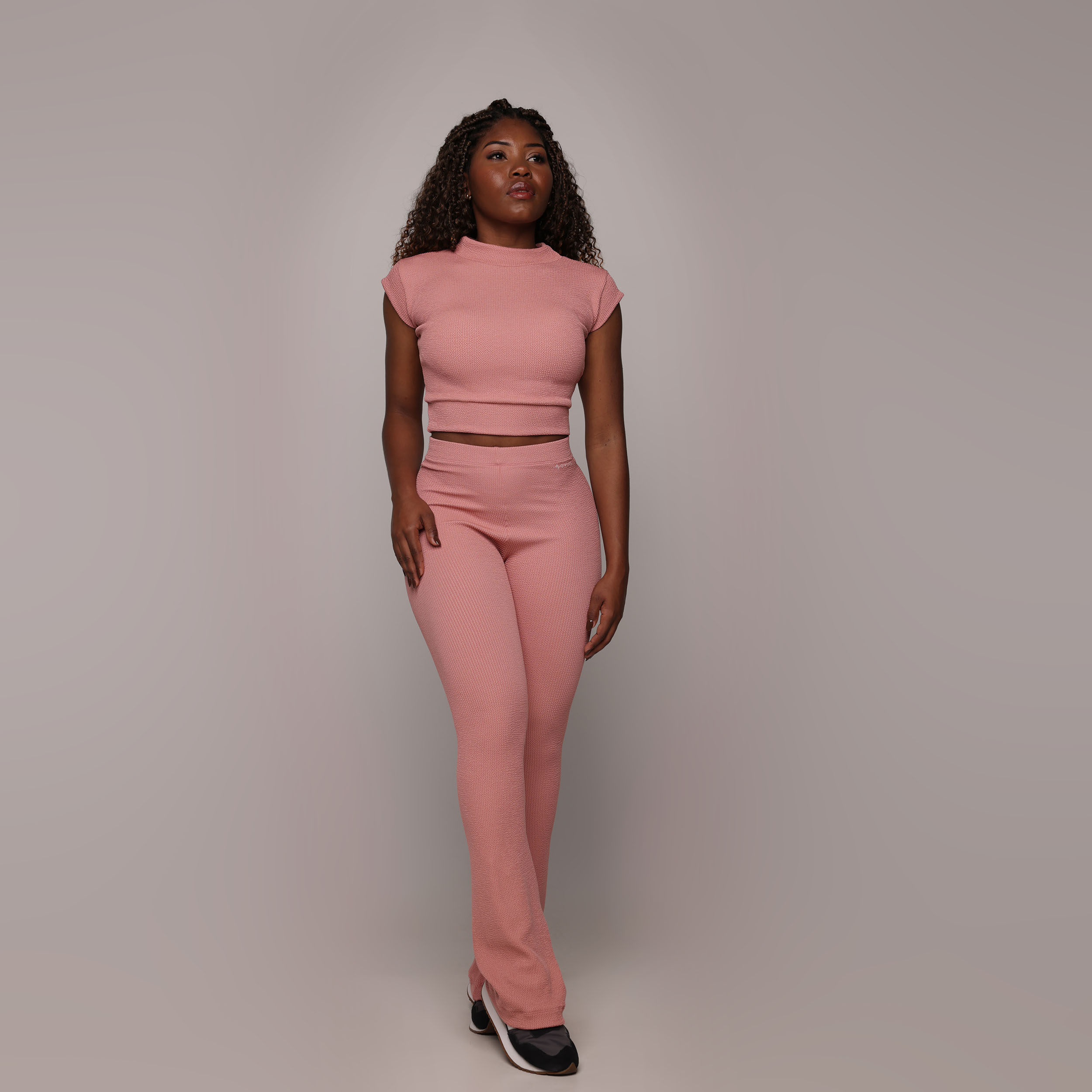 CALÇA FLARE JACQUARD JACQUARD CONFORT ROSÊ - Imagem 6