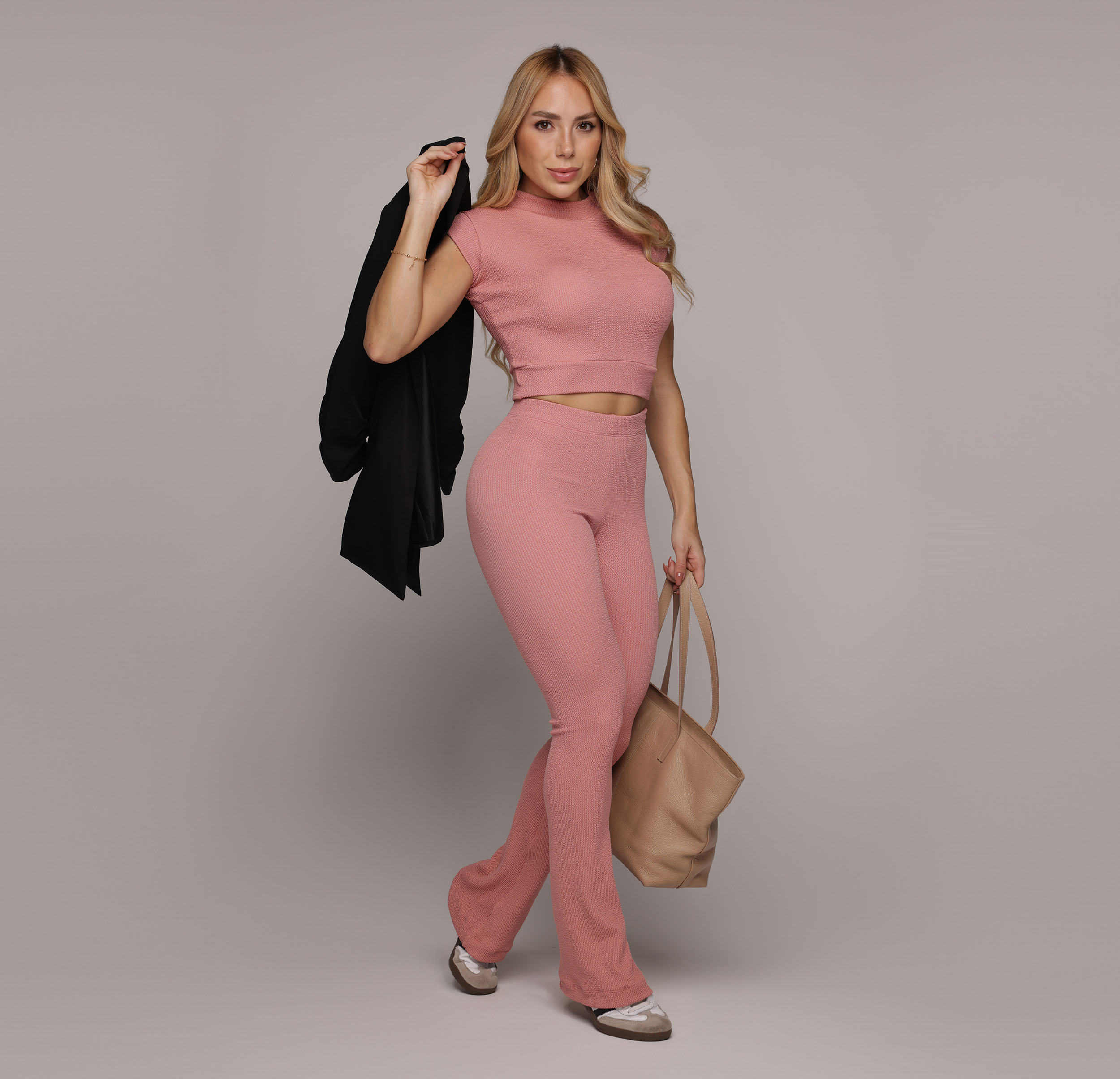 CROPPED CARMEL JACQUARD CONFORT ROSÊ - Imagem 6