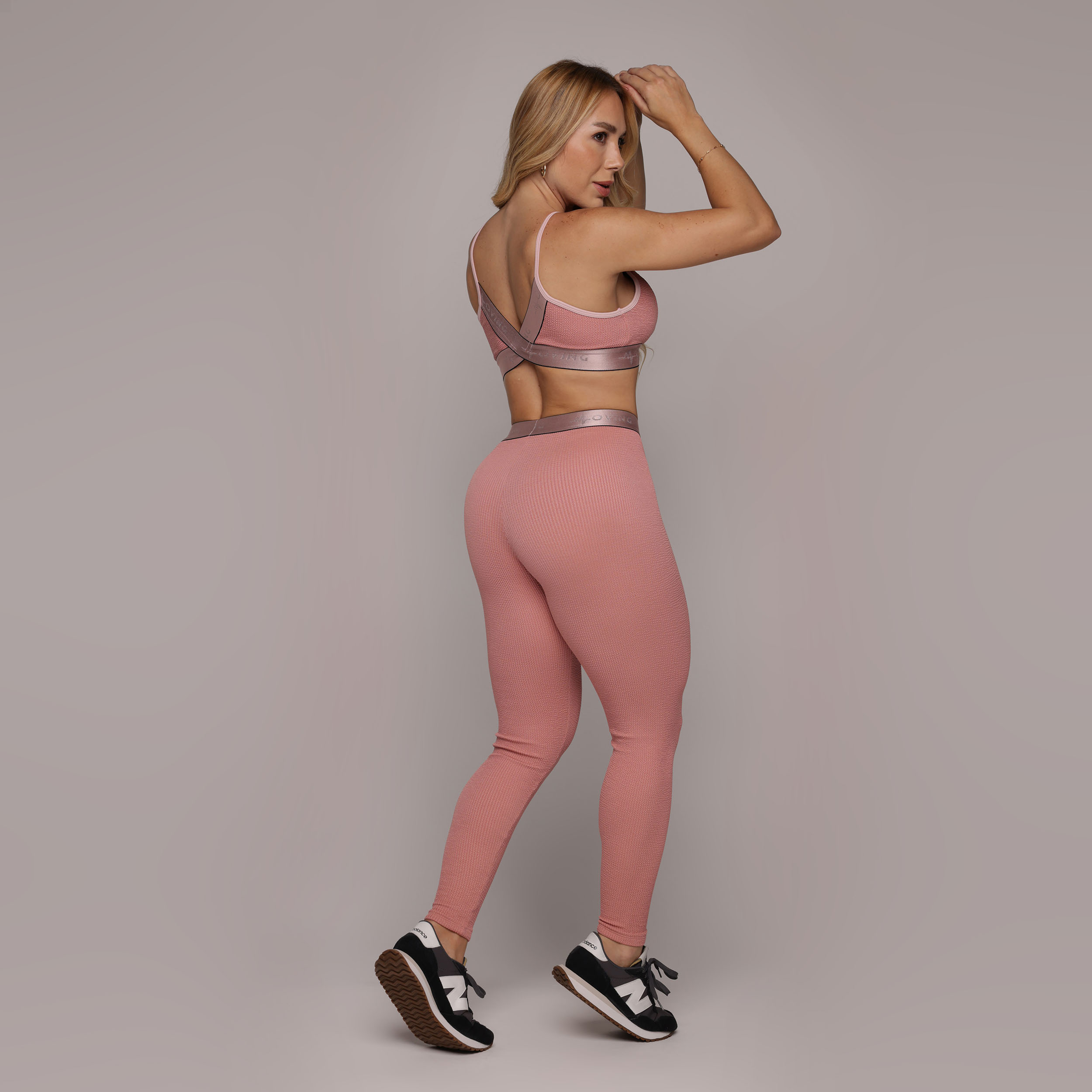 LEGGING ÉPIC JACQUARD CONFORT ROSÊ - Imagem 4