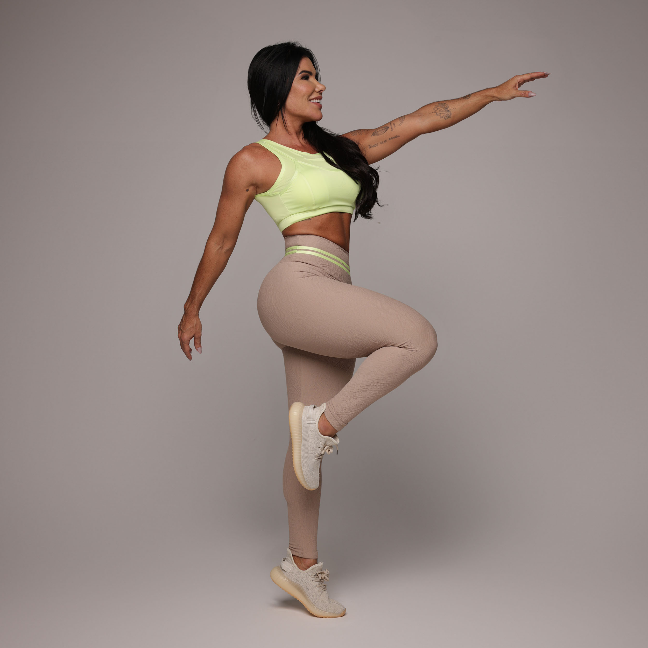 LEGGING EMPINA BUMBUM JACQUARD DUNAS NUDE - Imagem 3