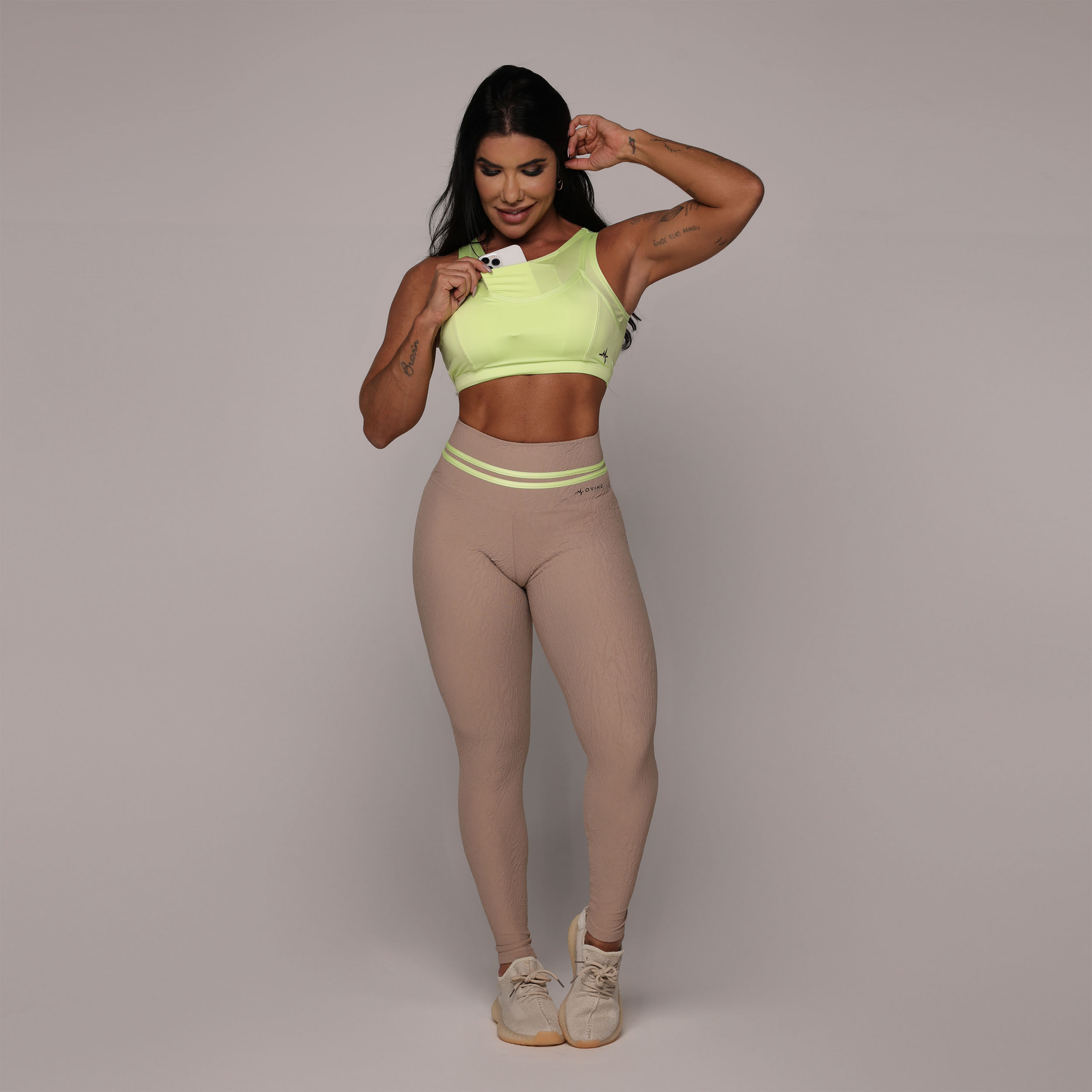 LEGGING EMPINA BUMBUM JACQUARD DUNAS NUDE - Imagem 4