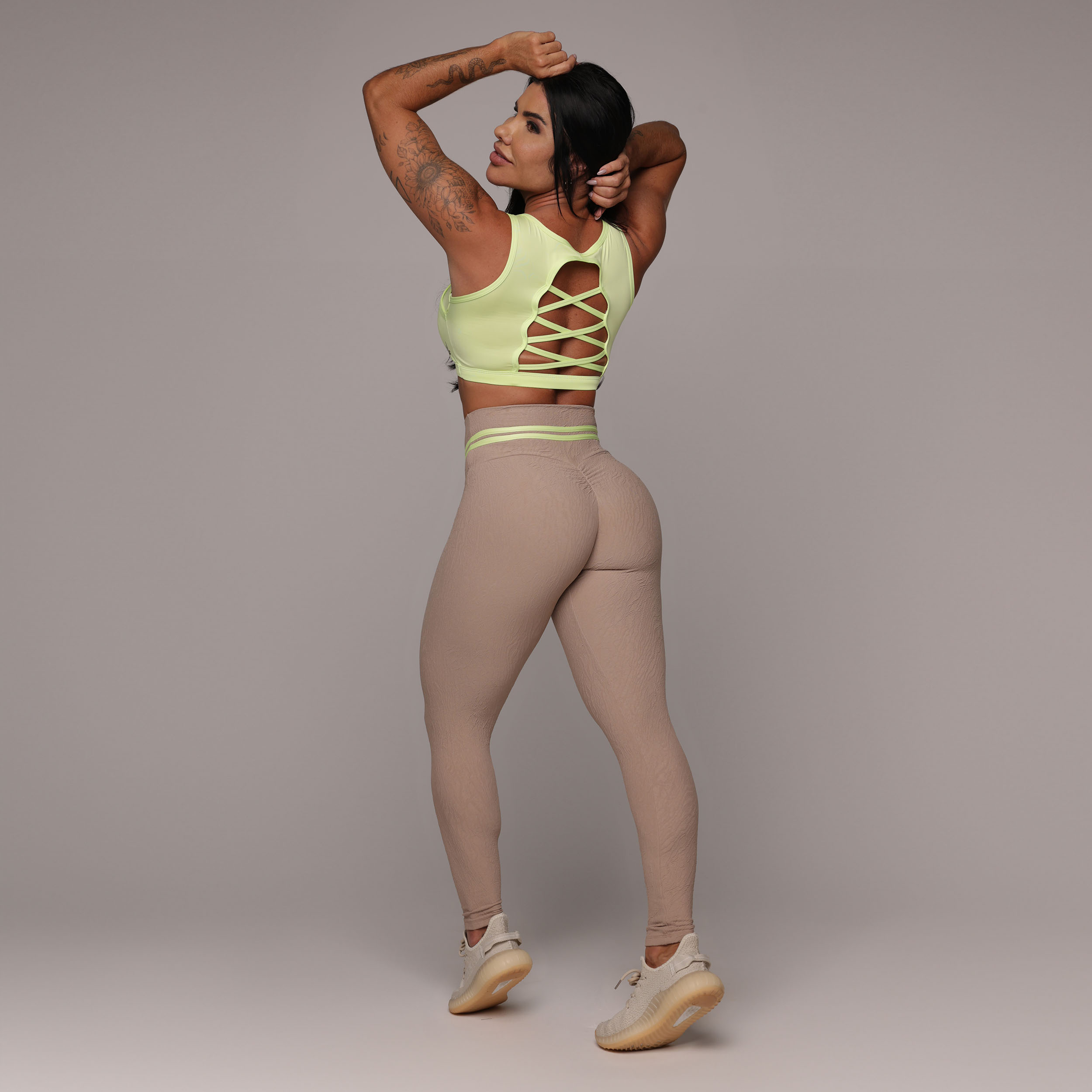 LEGGING EMPINA BUMBUM JACQUARD DUNAS NUDE - Imagem 5