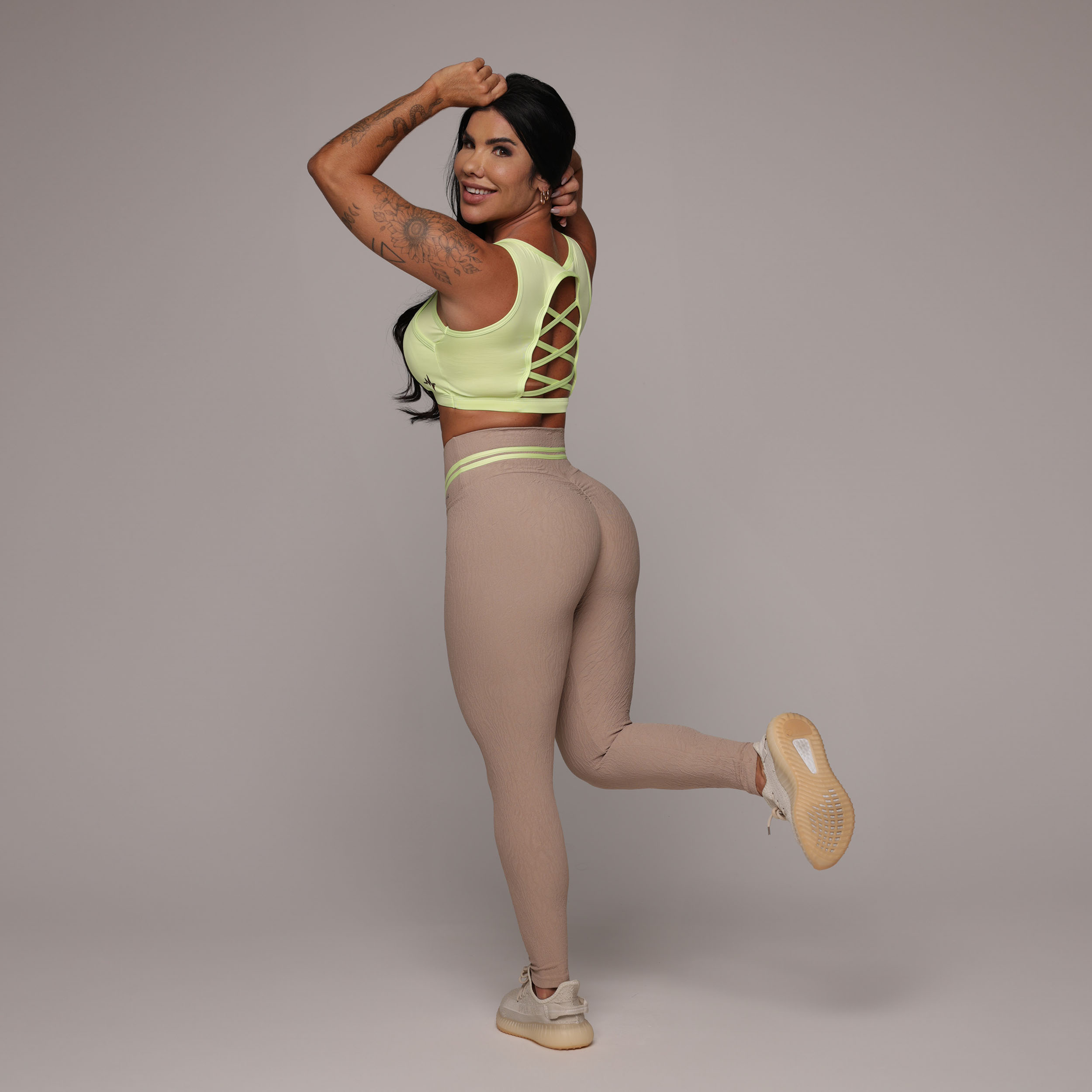 LEGGING EMPINA BUMBUM JACQUARD DUNAS NUDE - Imagem 7