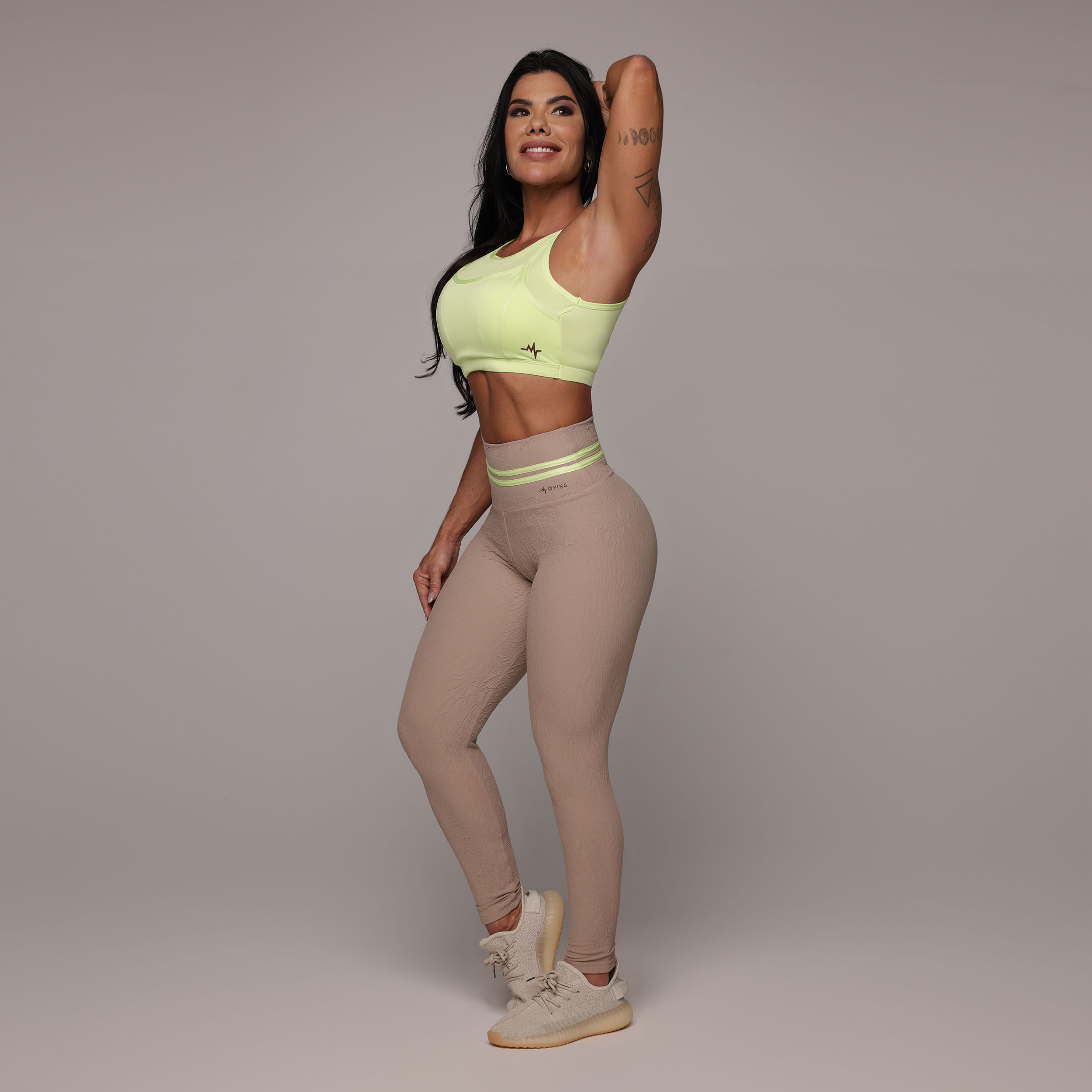 LEGGING EMPINA BUMBUM JACQUARD DUNAS NUDE - Imagem 8