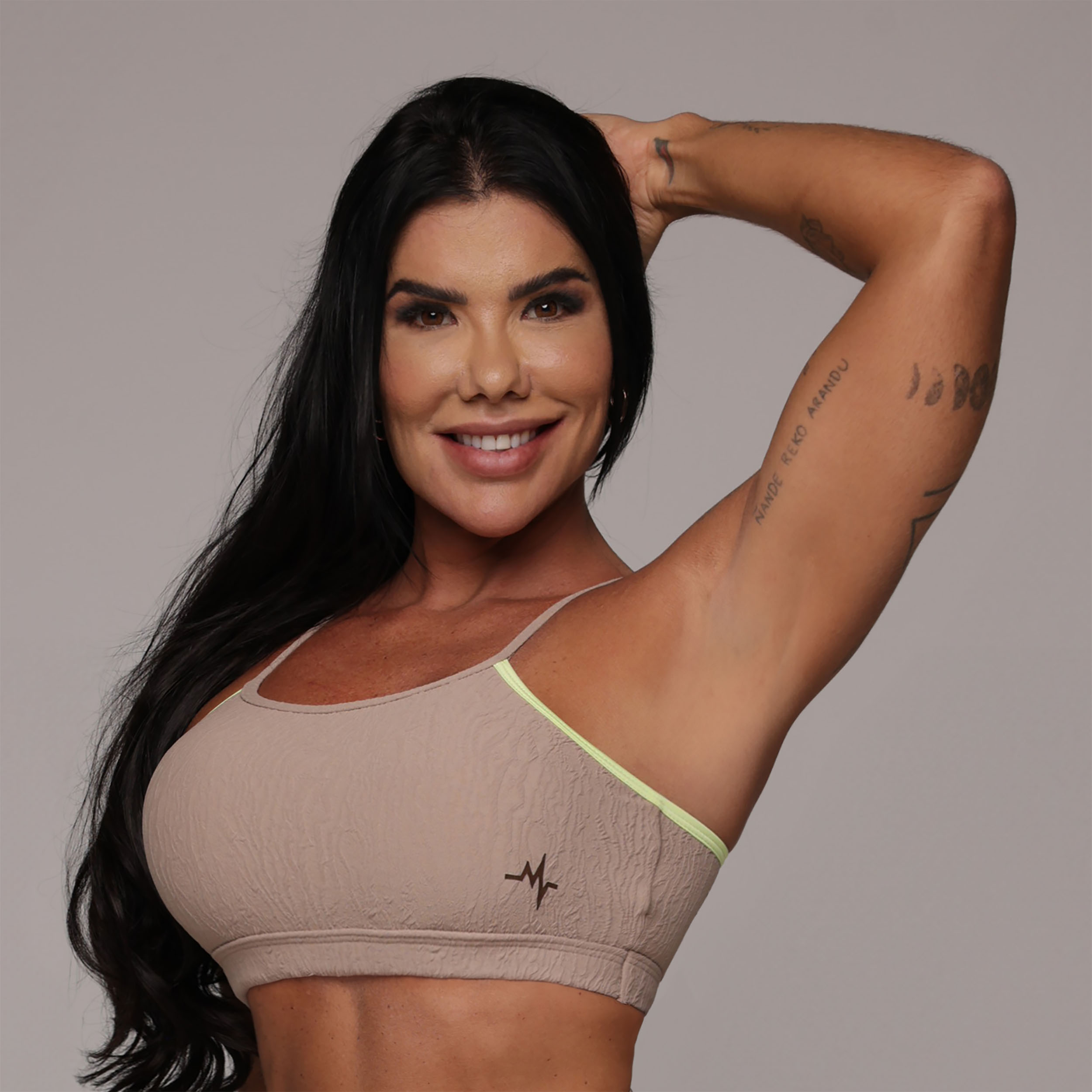 TOP LAS VEGAS JACQUARD DUNAS NUDE - Imagem 3