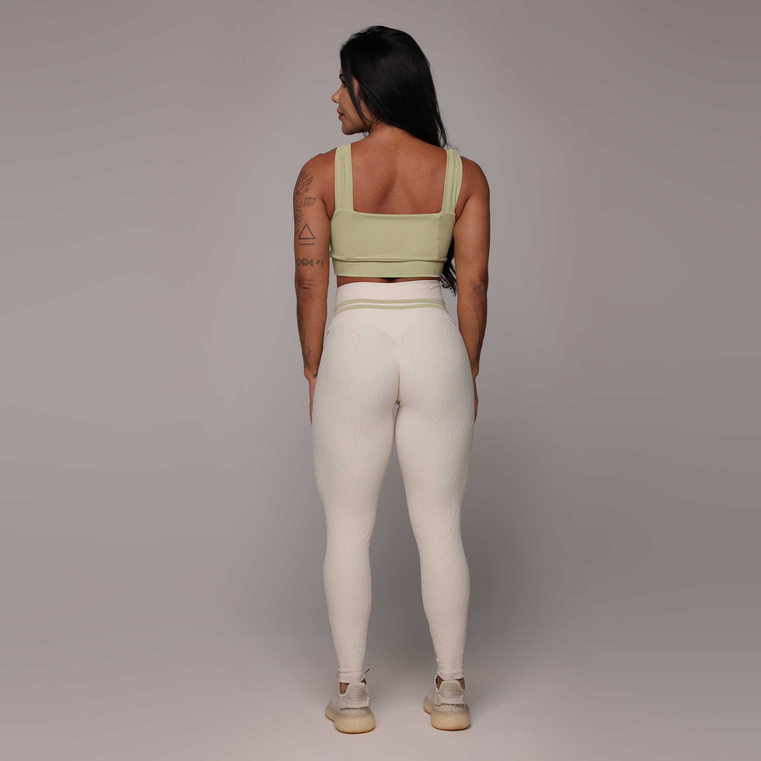 LEGGING HEART JACQUARD DUNAS OFF-WHITE - Imagem 6