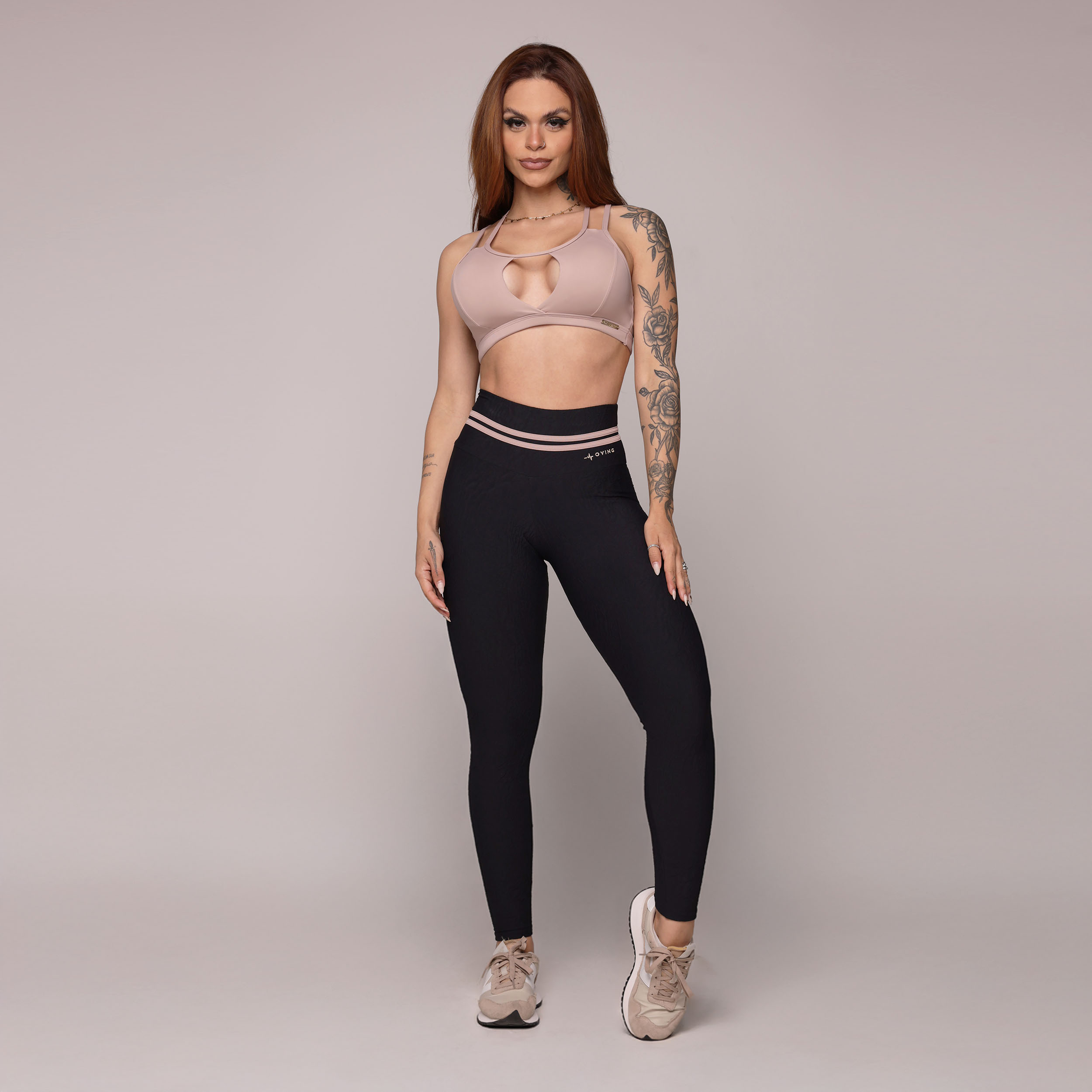 LEGGING EMPINA BUMBUM JACQUARD DUNAS PRETO - Imagem 3