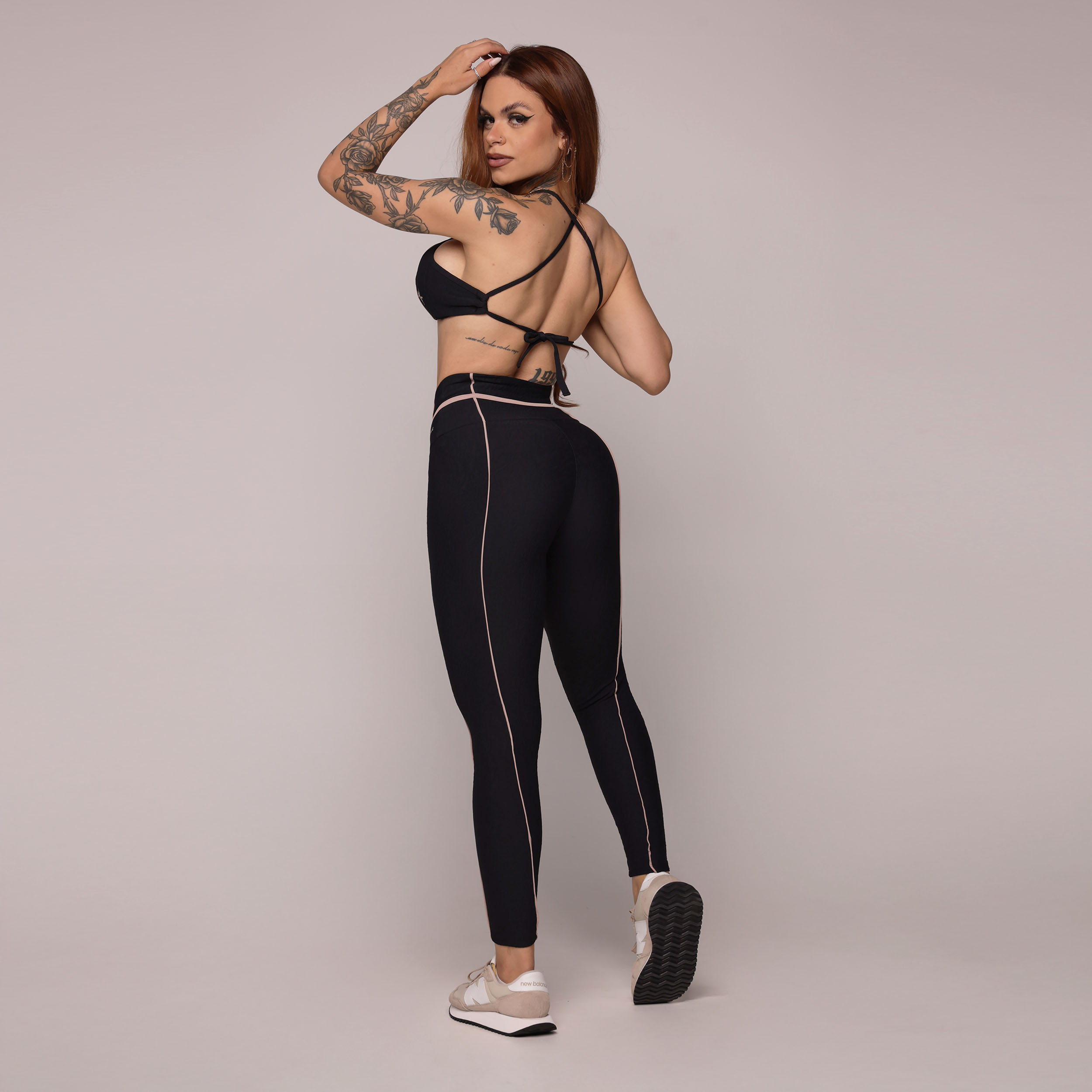 LEGGING QUEENS JACQUARD DUNAS PRETO - Imagem 6