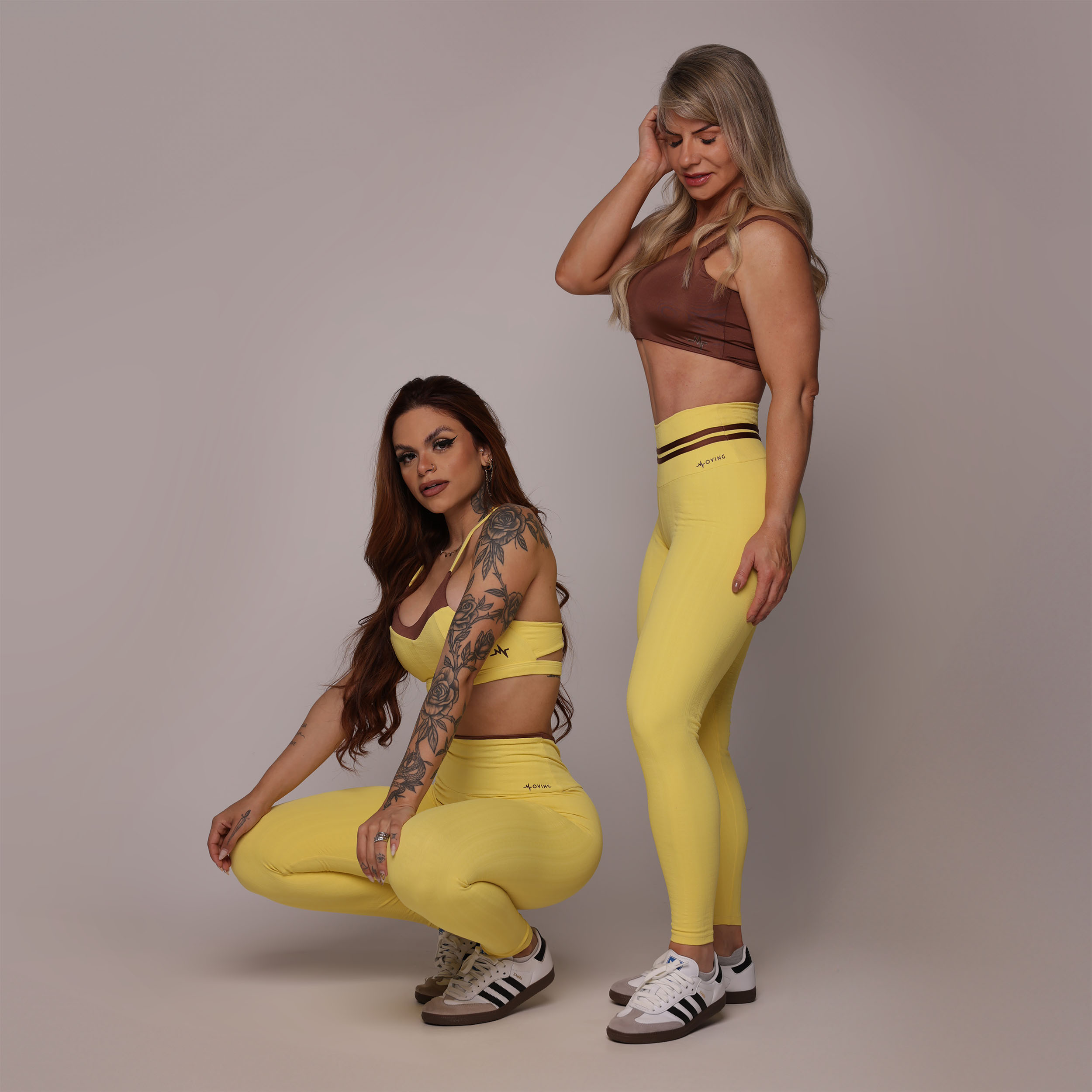 LEGGING EMPINA BUMBUM JACQUARD FLOWERS HONEY - Imagem 7