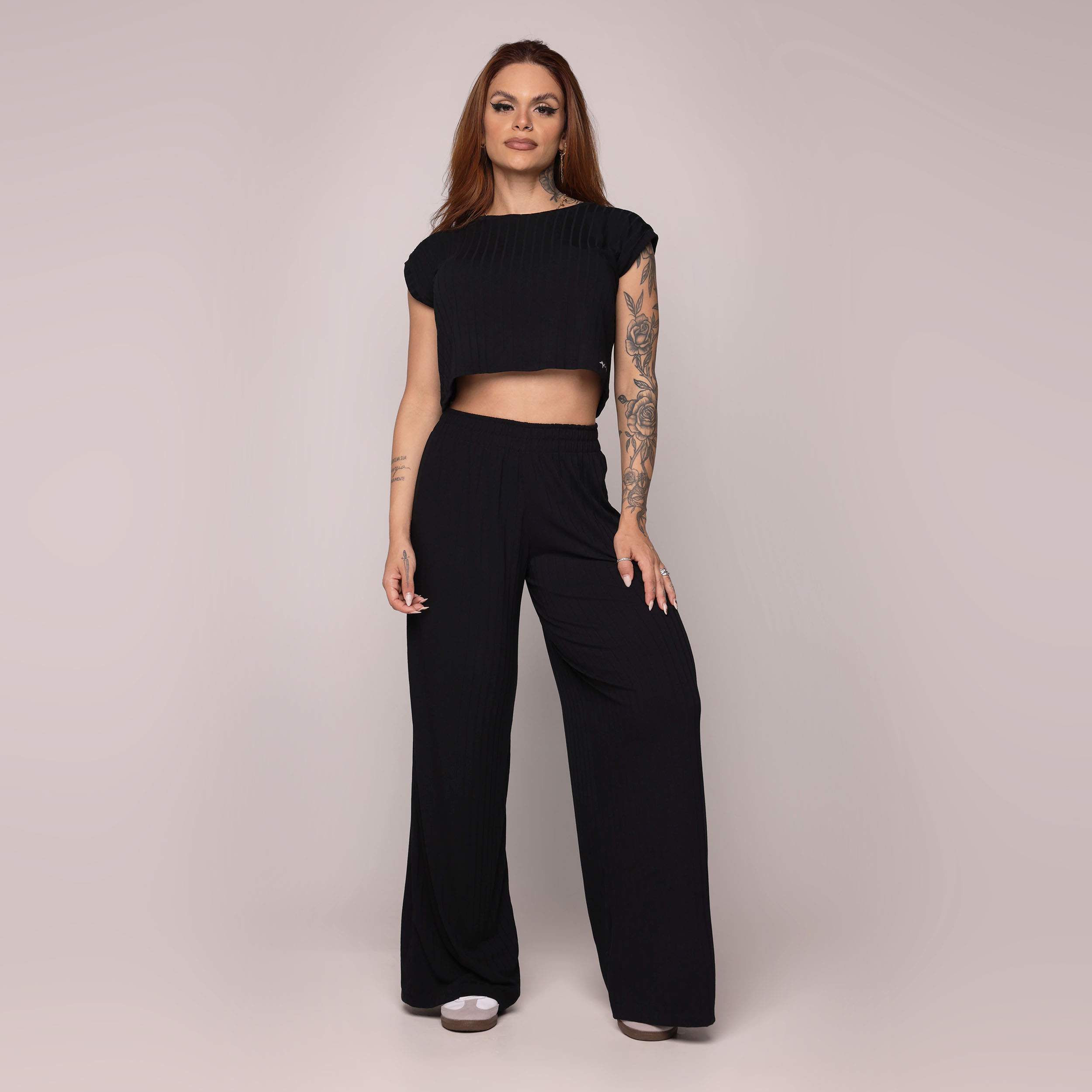 CALÇA PANTALONA RISQUÉ PRETO - Imagem 3