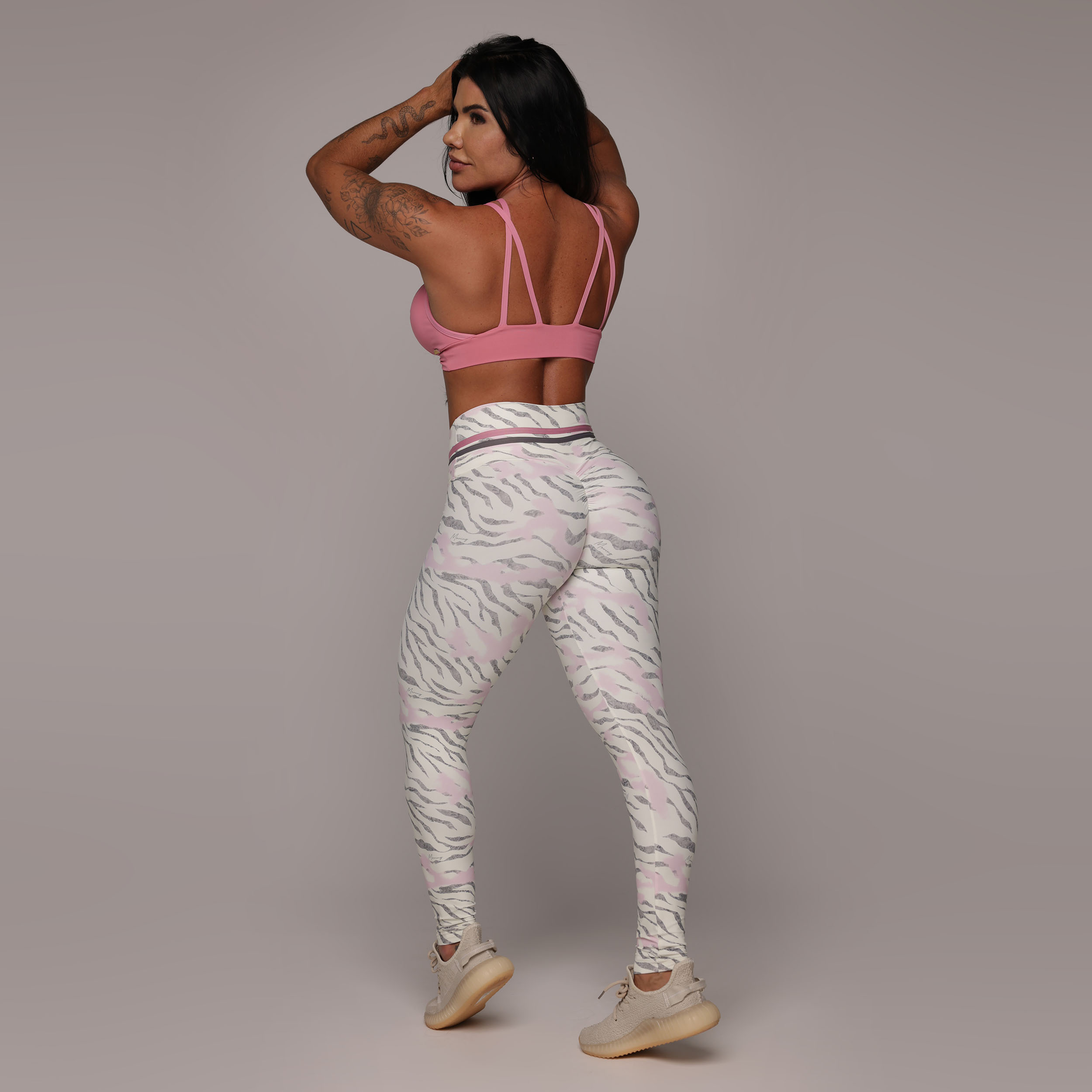 LEGGING EMPINA BUMBUM ZEBRA BLUSH EXCLUSIVA - Imagem 5
