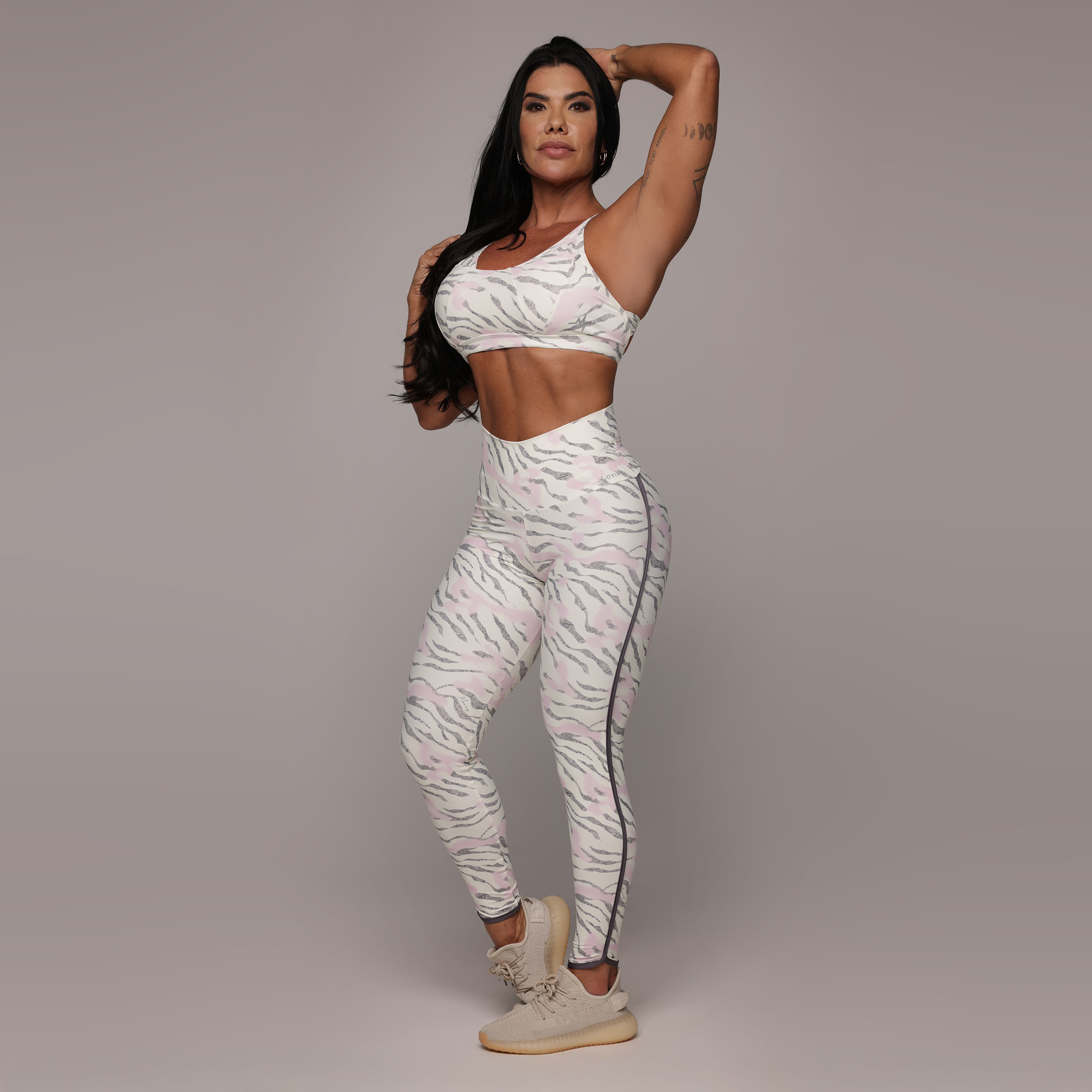 LEGGING LIVE EMPINA BUMBUM ZEBRA BLUSH EXCLUSIVA - Imagem 6