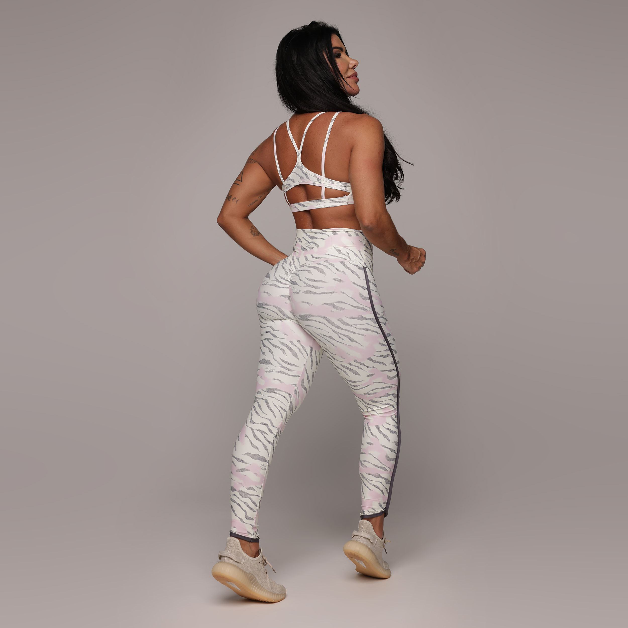 LEGGING LIVE EMPINA BUMBUM ZEBRA BLUSH EXCLUSIVA - Imagem 8