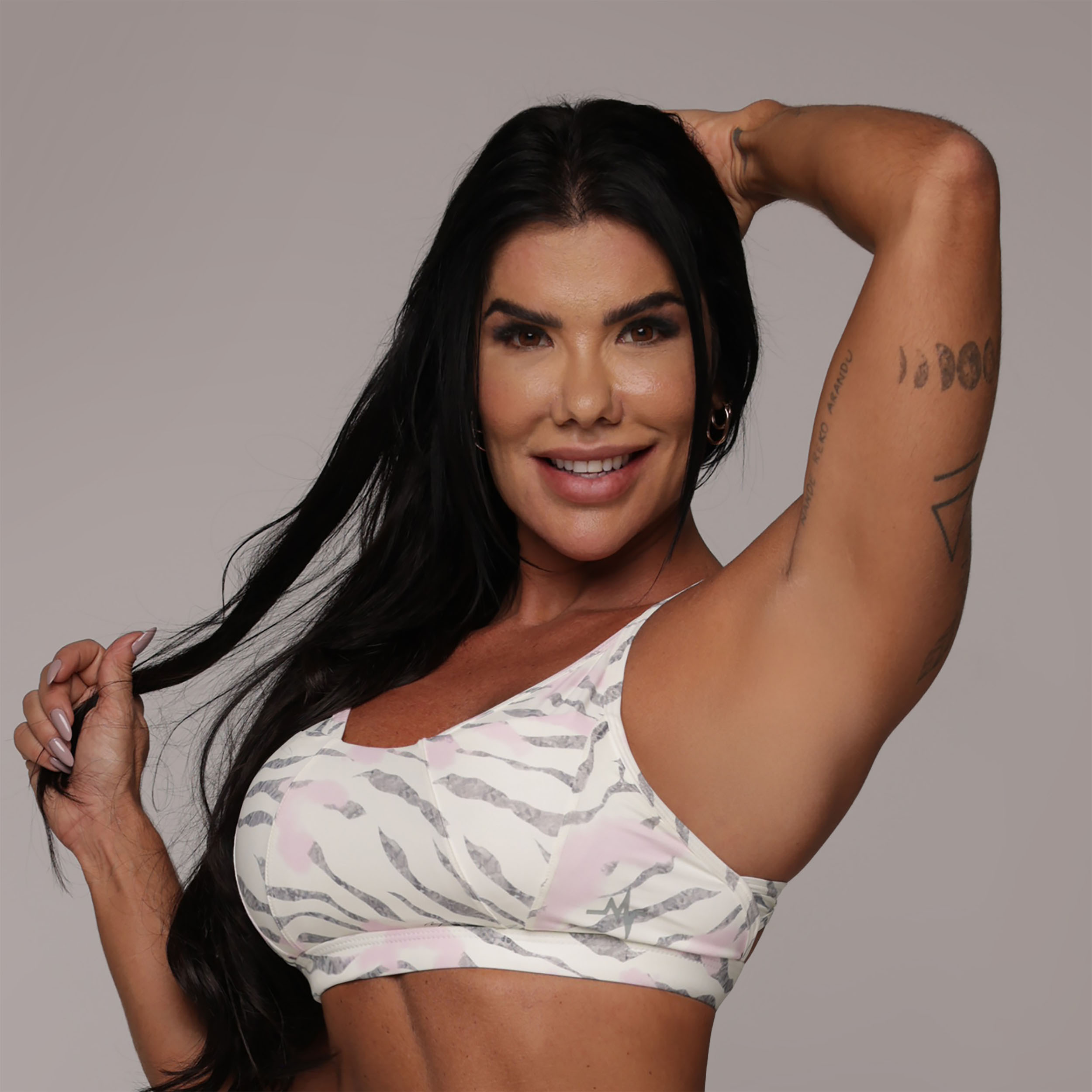 TOP PETRA ZEBRA BLUSH EXCLUSIVO - Imagem 3