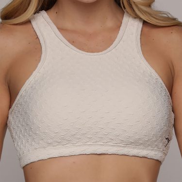 TOP TORINO JACQUARD DIAMOND OFF-WHITE