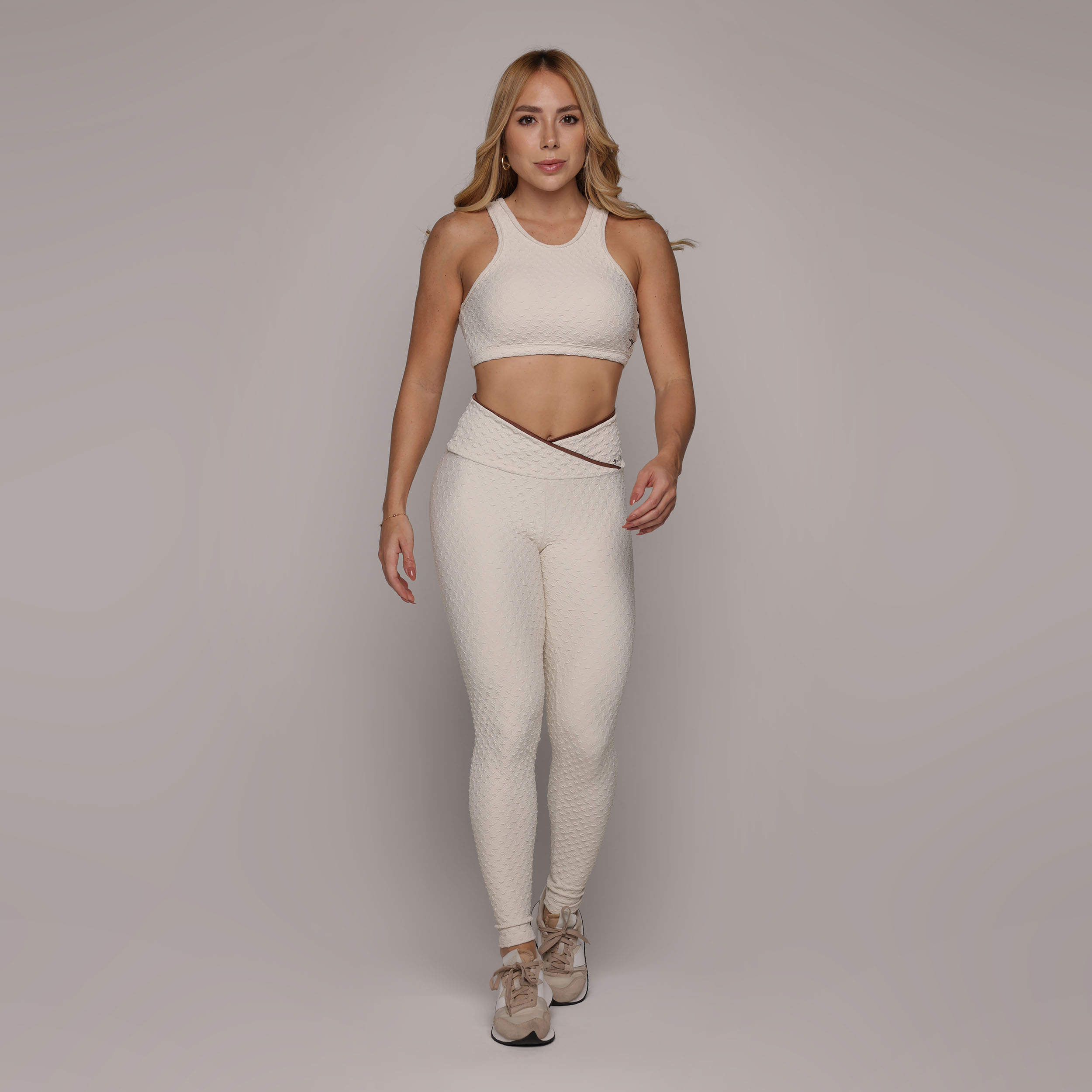 TOP TORINO JACQUARD DIAMOND OFF-WHITE - Imagem 4