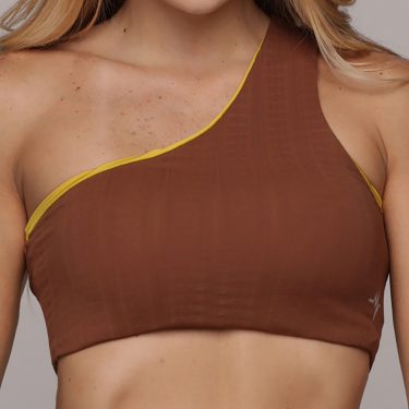 TOP DUPLA FACE JACQUARD FLOWERS COFFEE