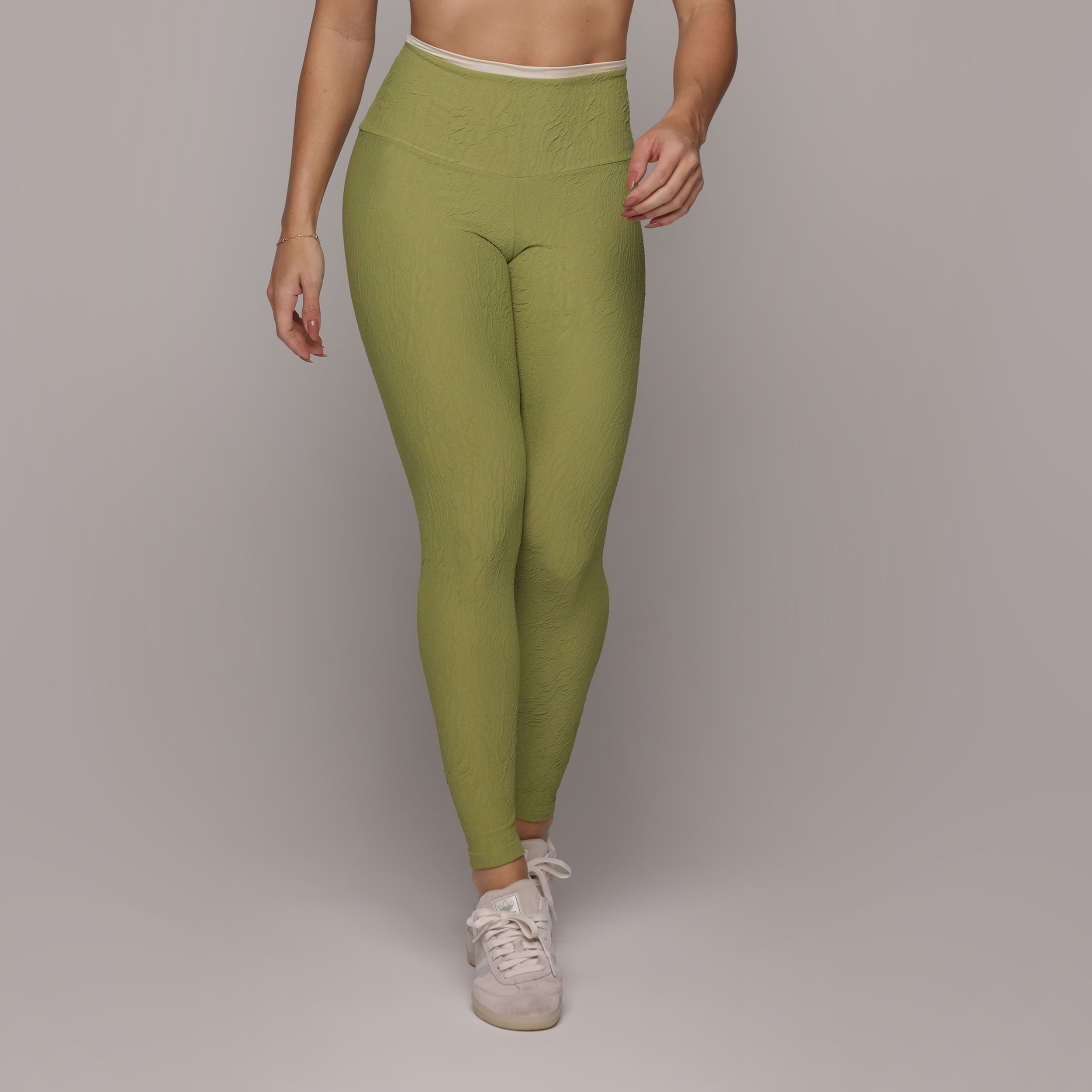 LEGGING HEART JACQUARD DUNAS OLIVA