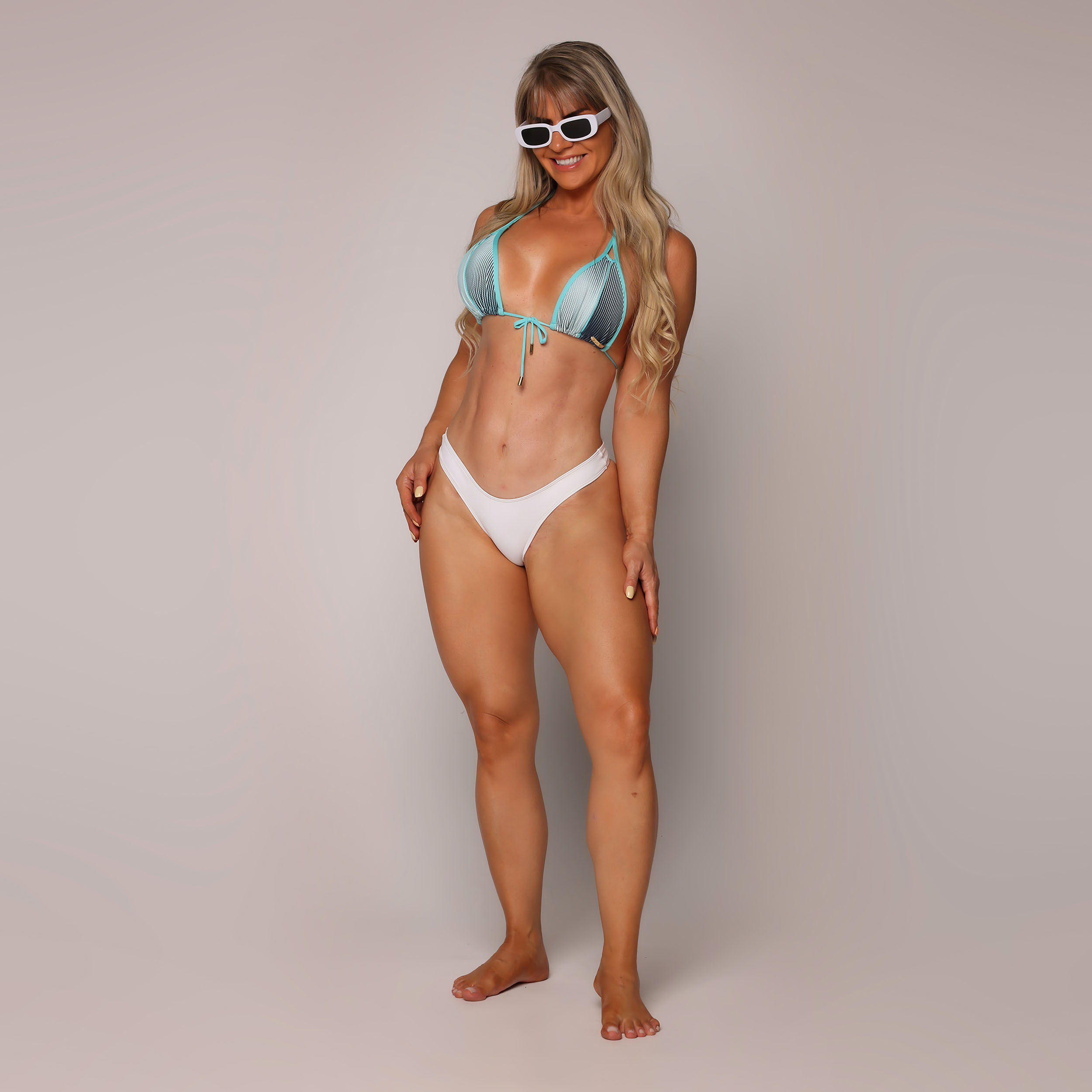 BIQUÍNI CORTININHA DEGRADÊ AZUL COM CALCINHA BRANCA - Imagem 5