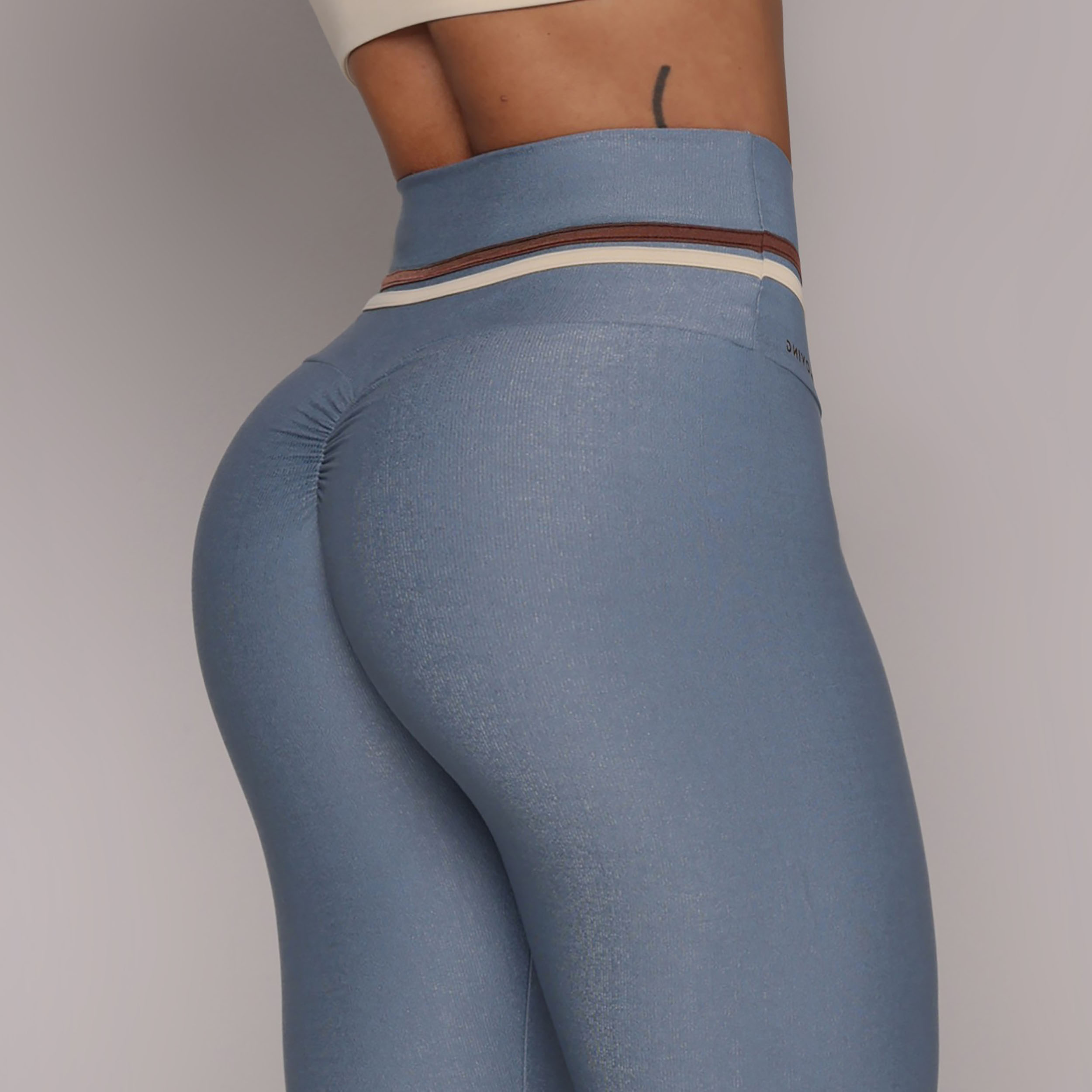 LEGGING EMPINA BUMBUM GLOSSY AZUL ATLÂNTICO