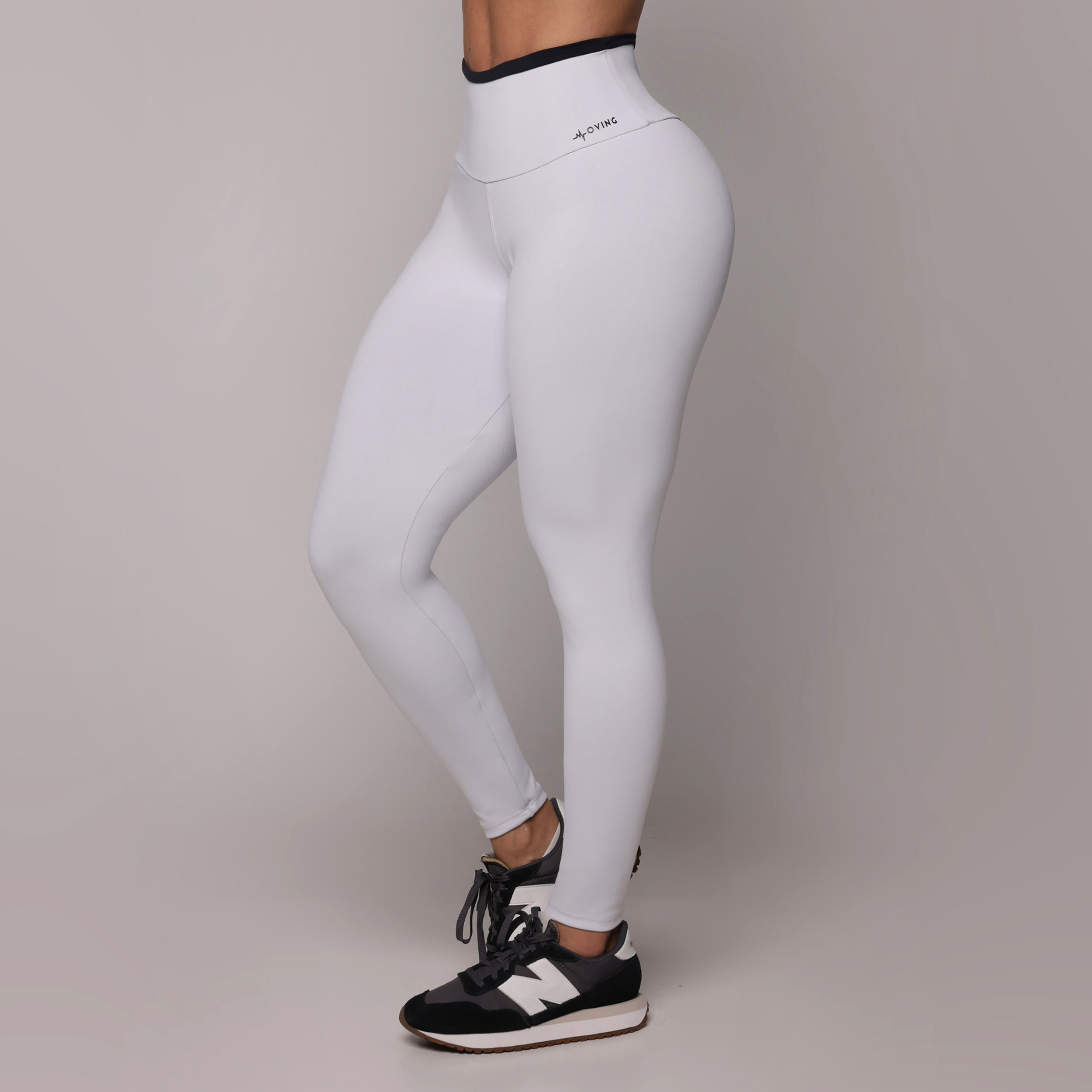 LEGGING EMPINA BUMBUM CÓS BICOLOR BLACKOUT BRANCO - Imagem 3