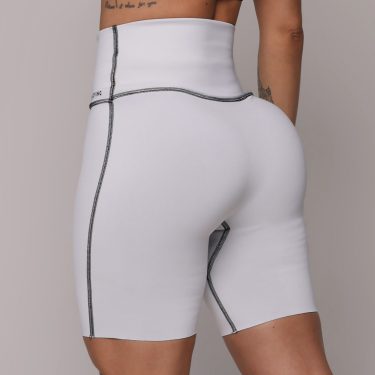 SHORT DUPLA FACE BLACKOUT BRANCO