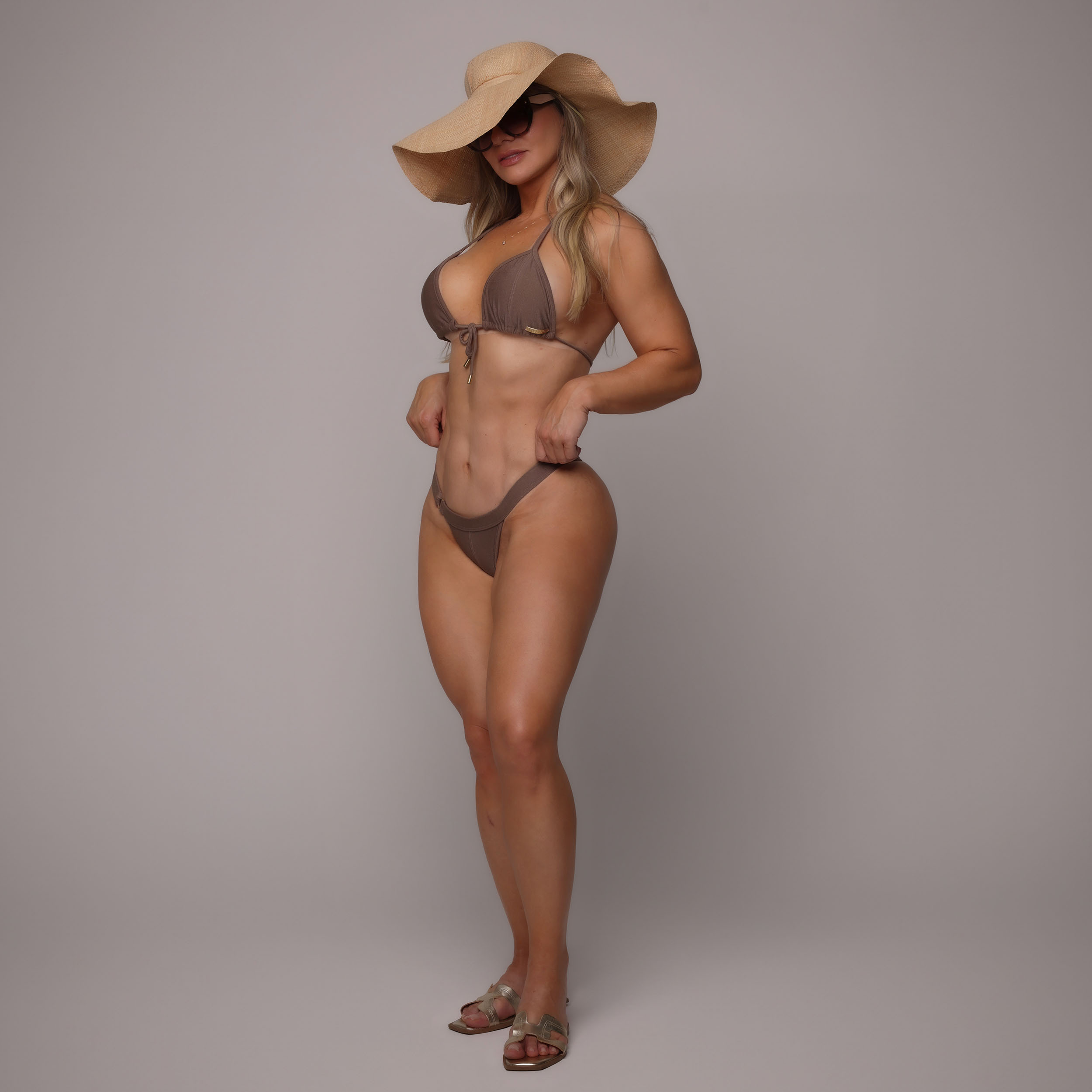 BIQUÍNI CORTININHA GLOSSY CRAVO - Imagem 4