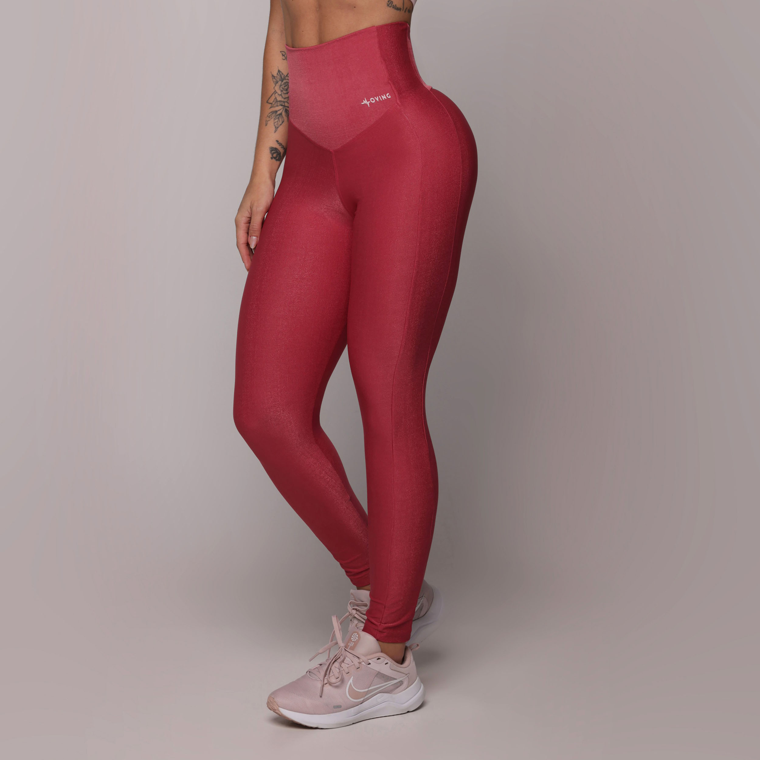 LEGGING VIENA EMPINA BUMBUM GLOSSY HIBISCO - Imagem 3