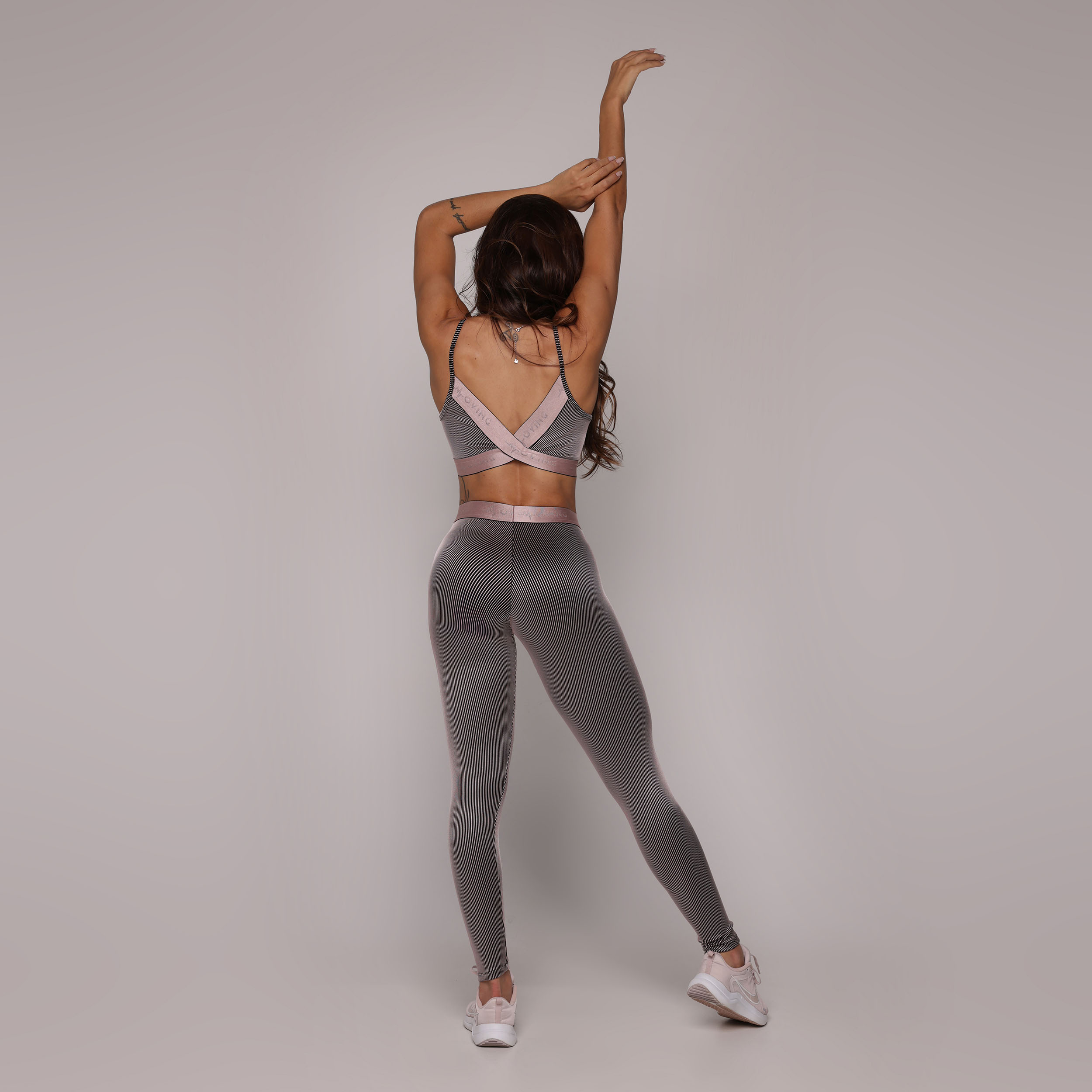 LEGGING ÉPIC JACQUARD LINES ROSÊ - Imagem 6