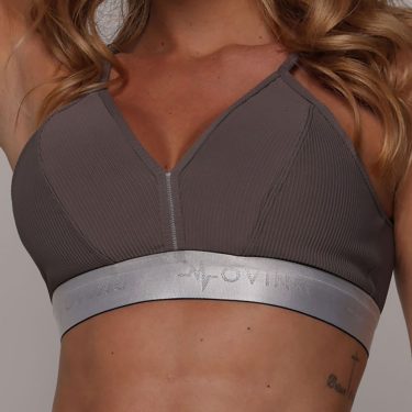 TOP MILANO JACQUARD CANELADO CHUMBO